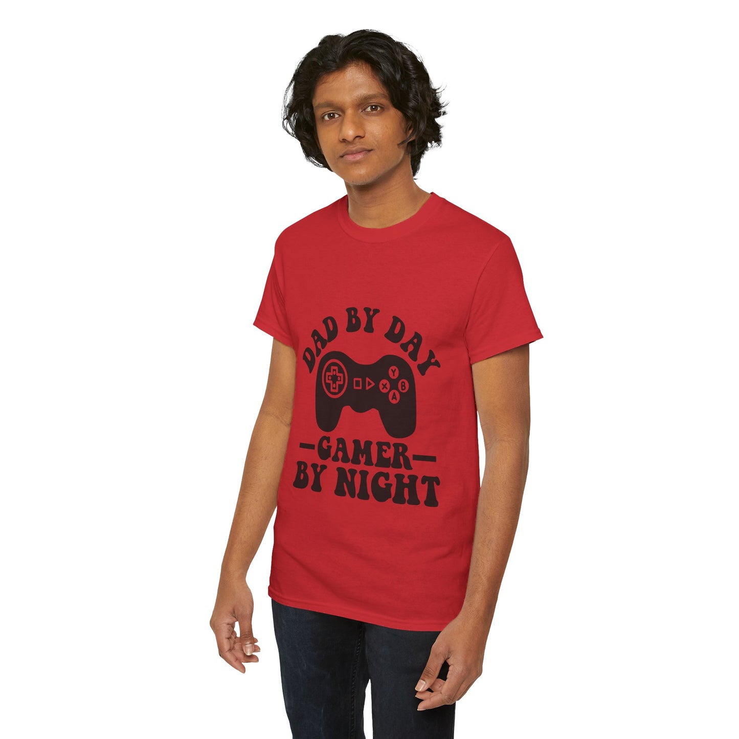 Gamer By Night Unisex Heavy Cotton Tee