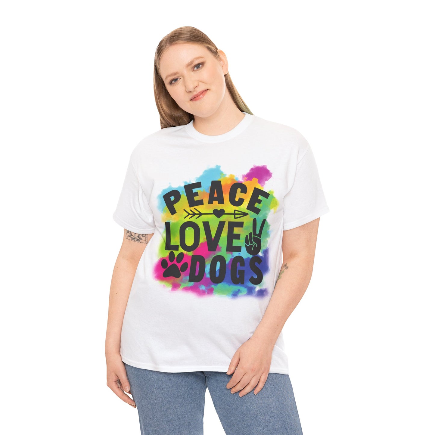 Peace Love Dogs Unisex Heavy Cotton Tee