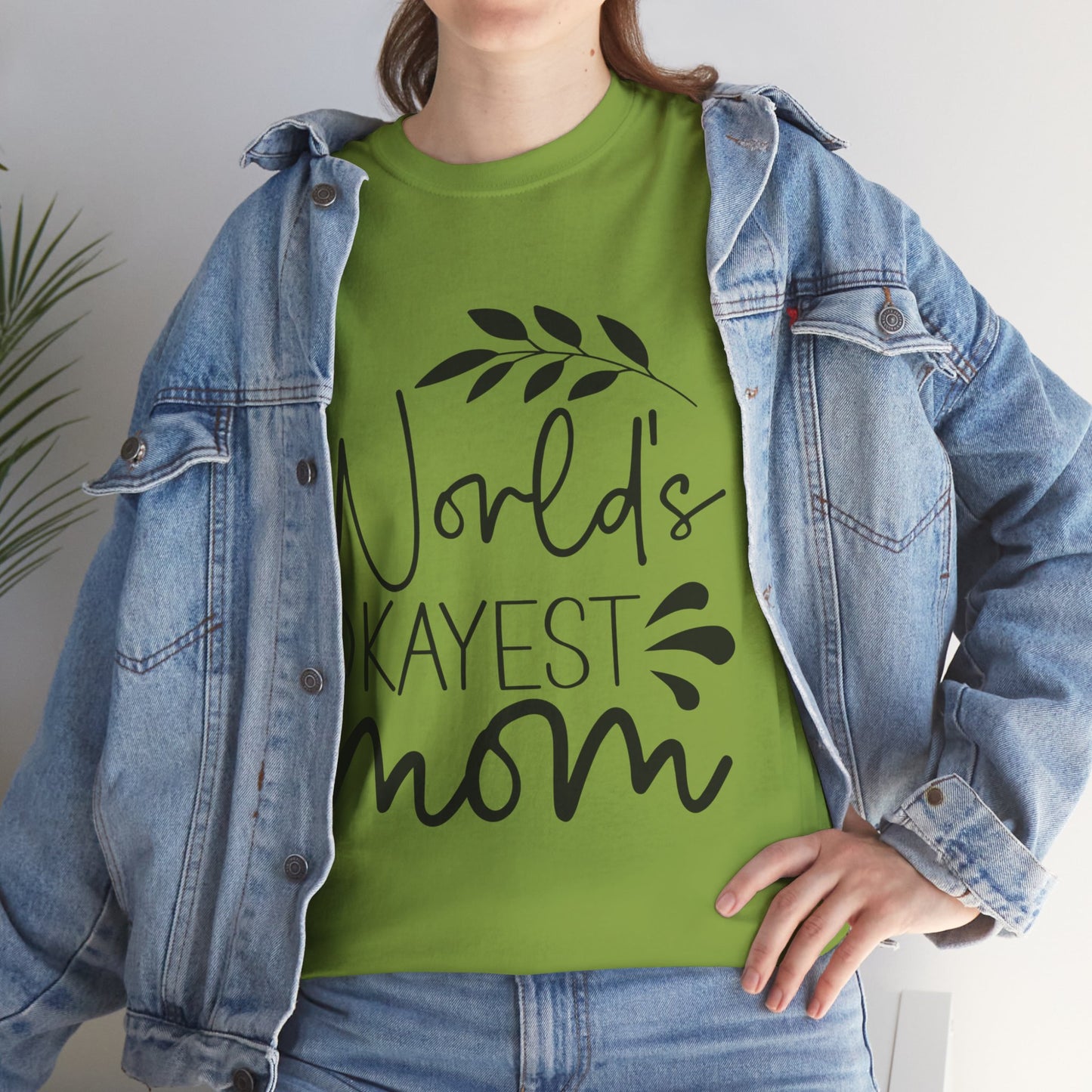 World's Okayest Mom Unisex Heavy Cotton Tee