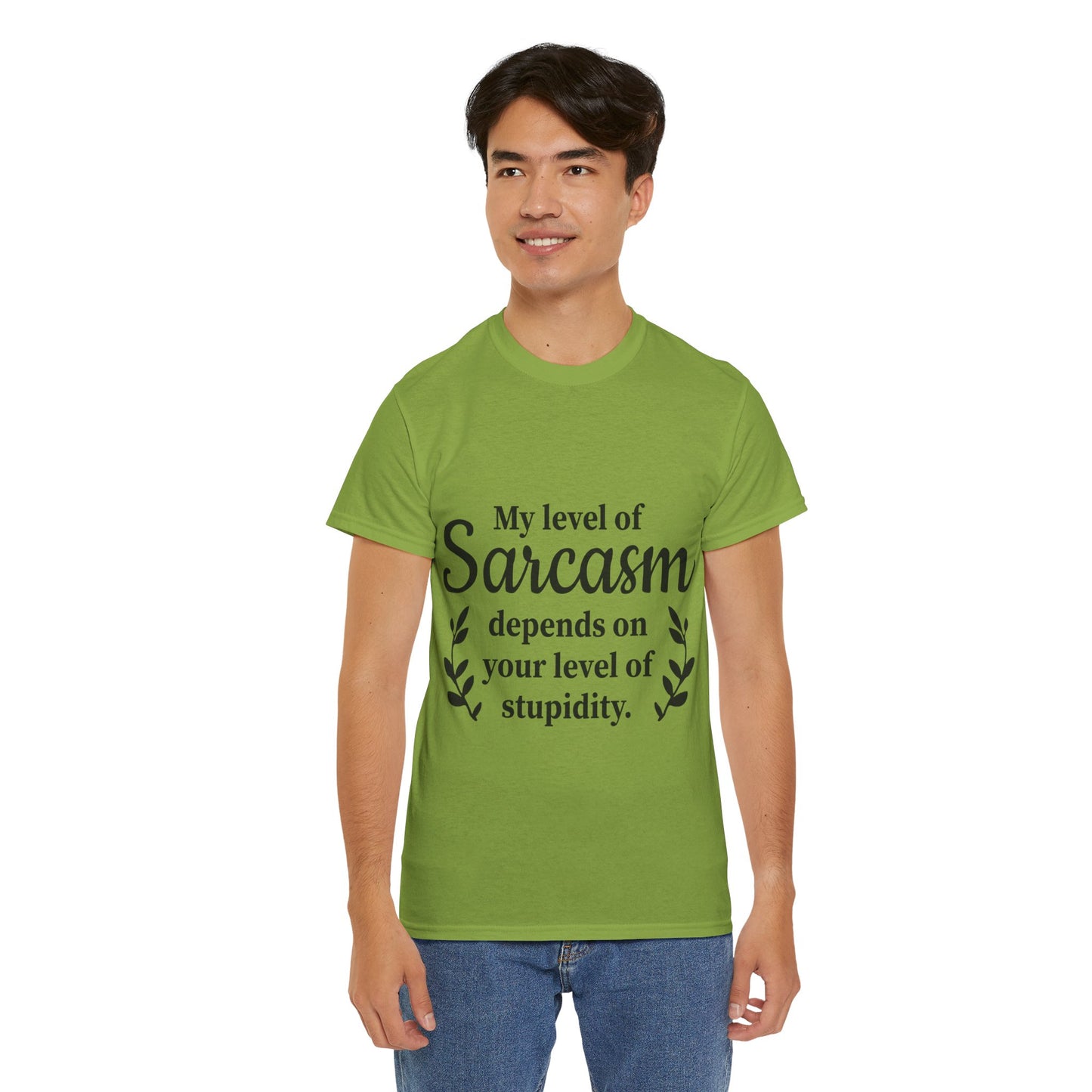 My Level Of Sarcasm Unisex Heavy Cotton Tee