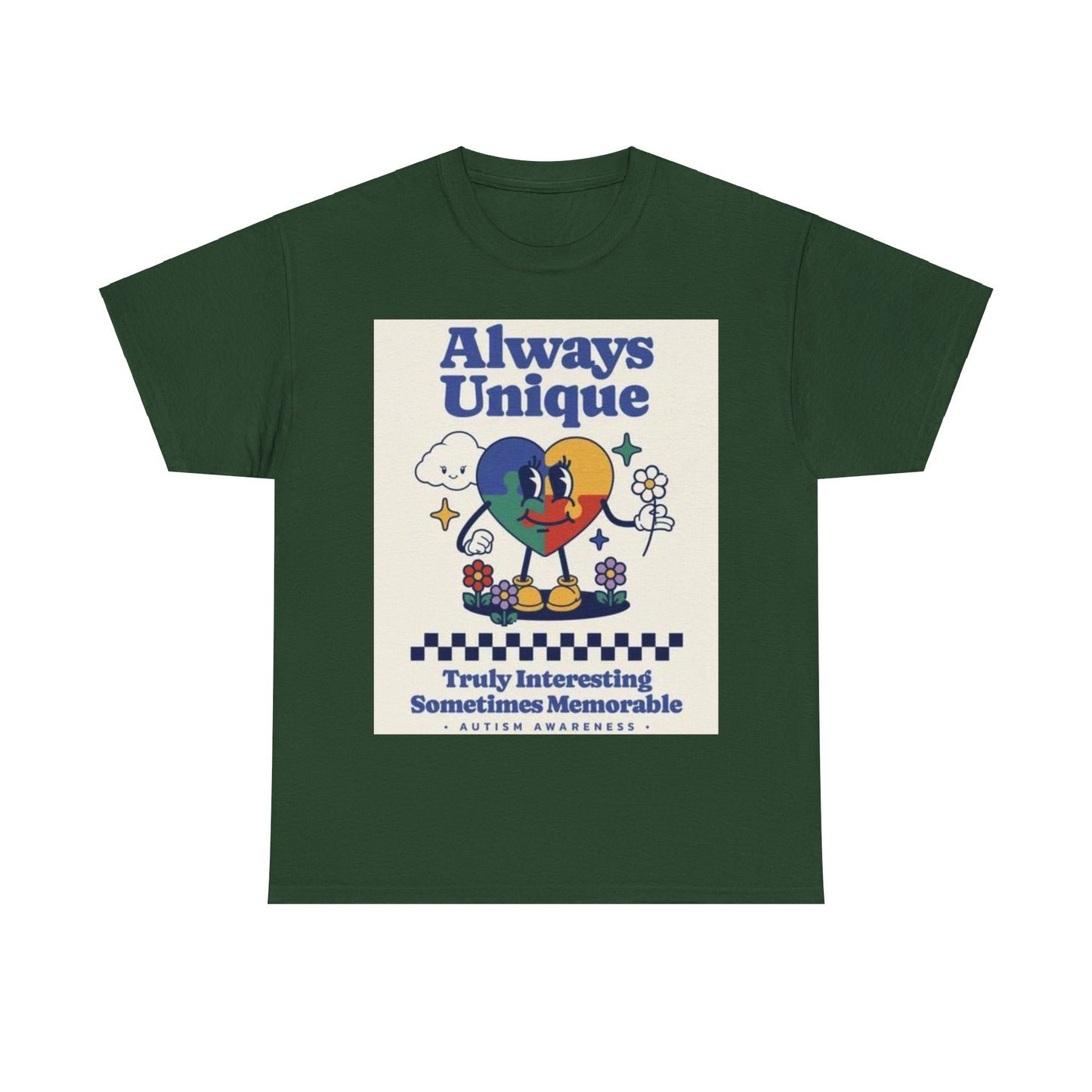 Always Unique Autism Awareness Unisex Heavy Cotton Tee