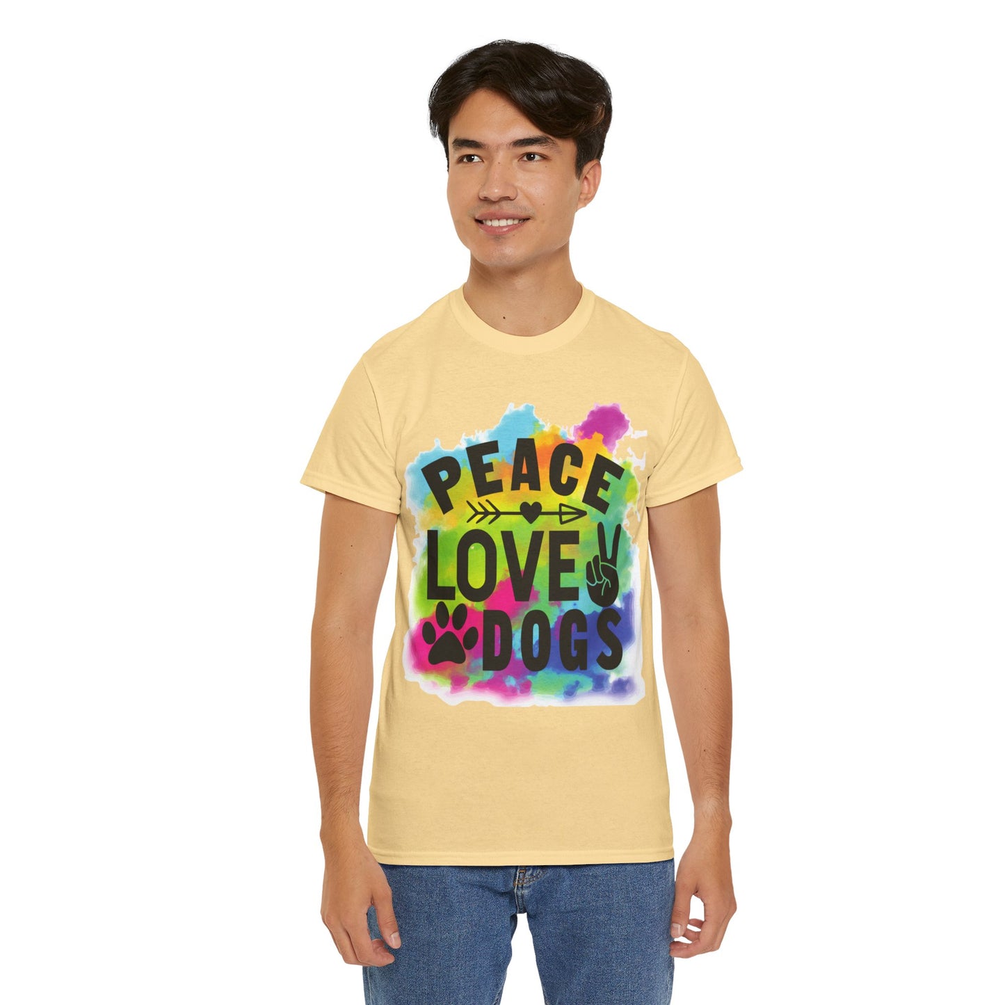 Peace Love Dogs Unisex Heavy Cotton Tee