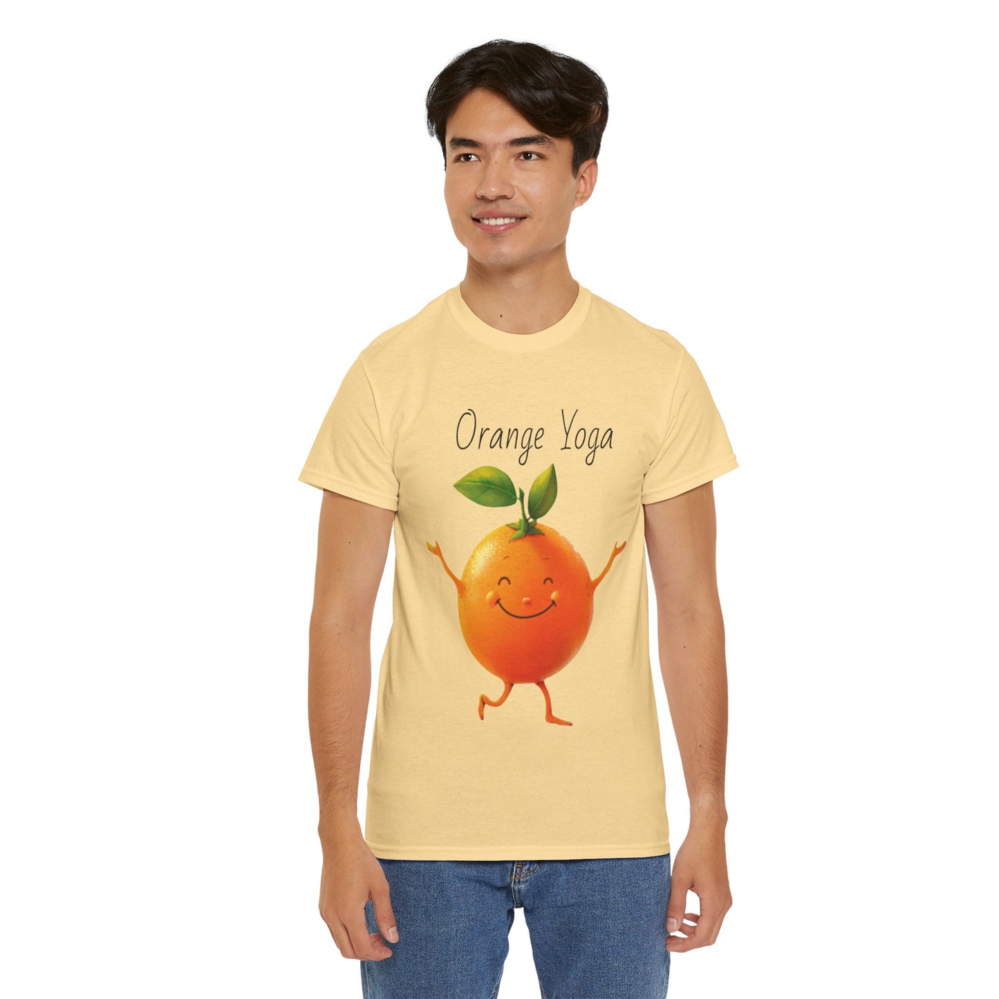 Orange Yoga Unisex Heavy Cotton Tee