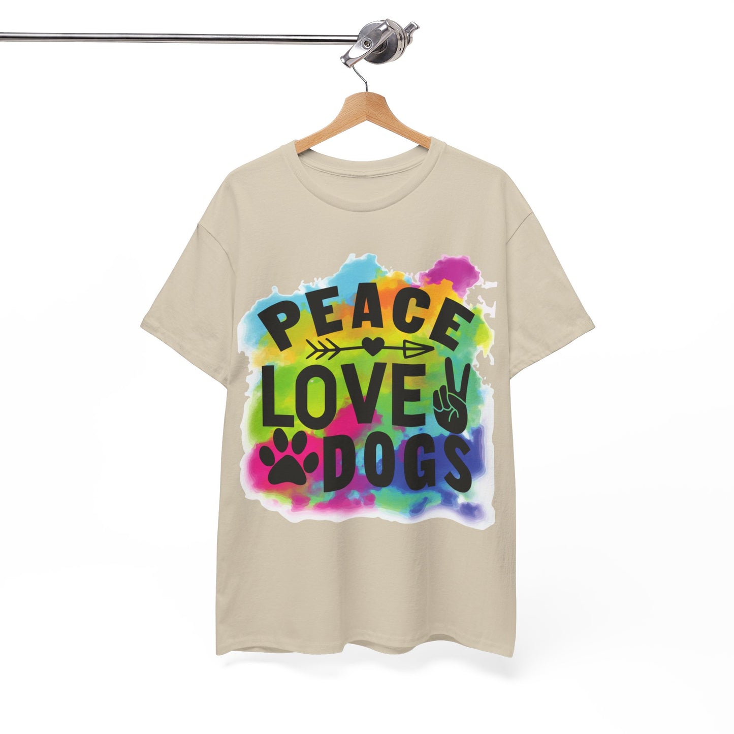 Peace Love Dogs Unisex Heavy Cotton Tee