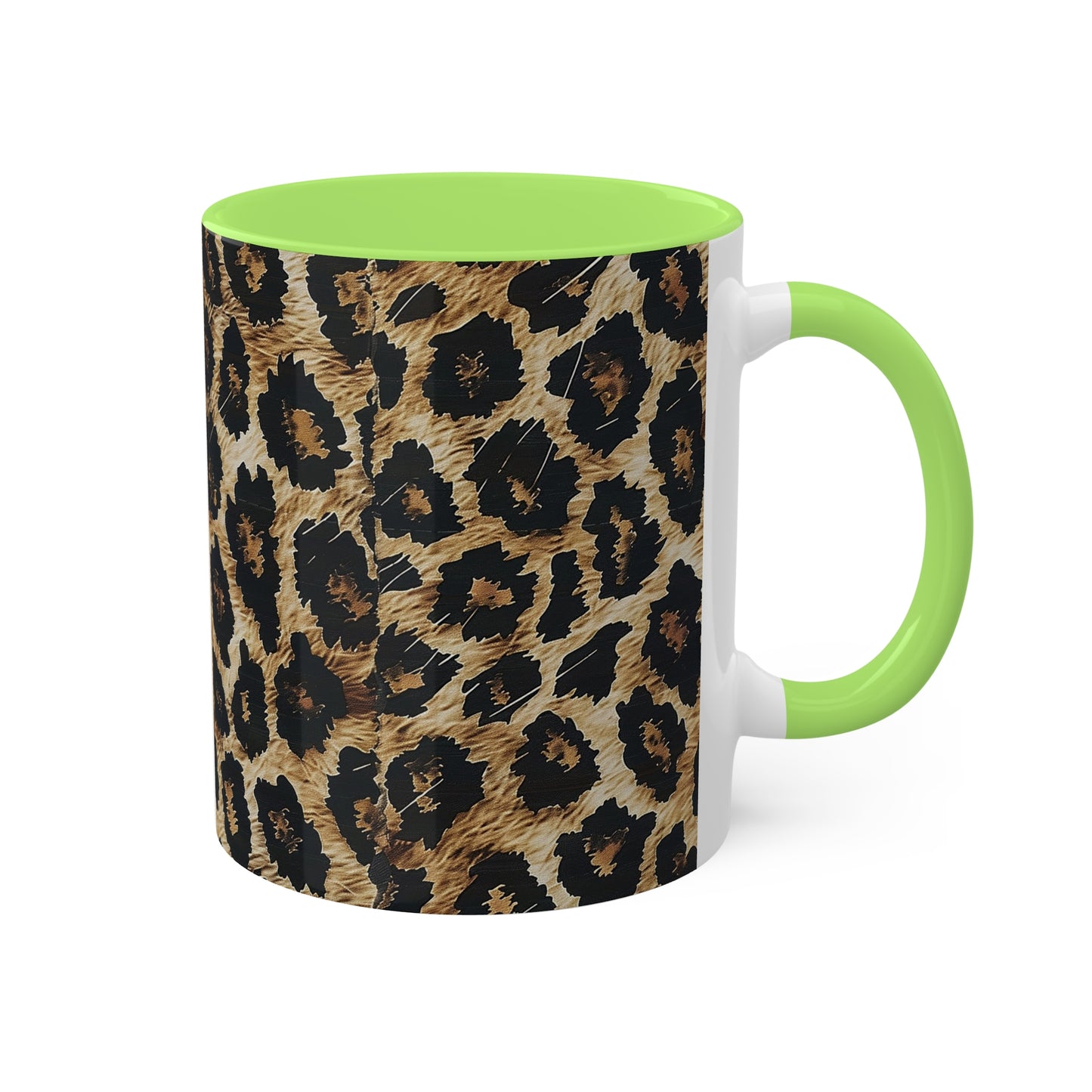 Leopard Print Colorful Mugs, 11oz