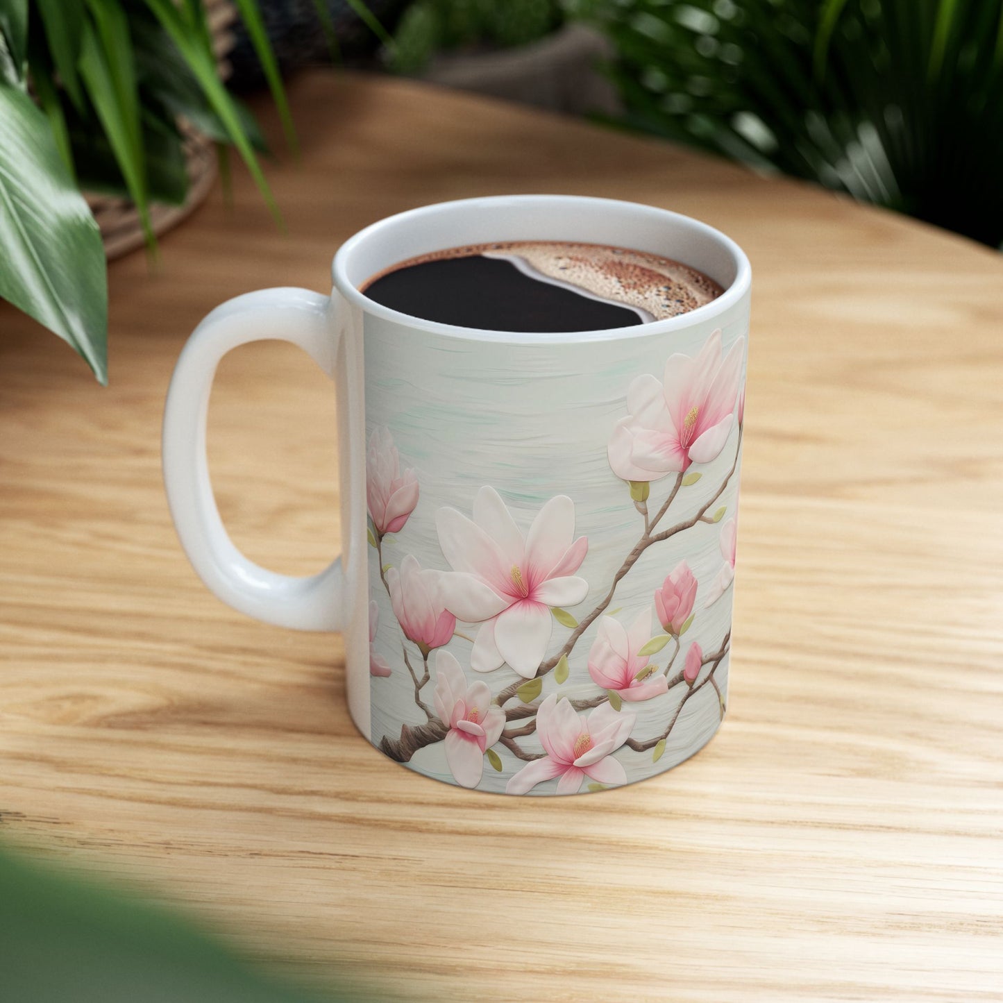 Spring Flowers Ceramic Mug, (11oz, 15oz)