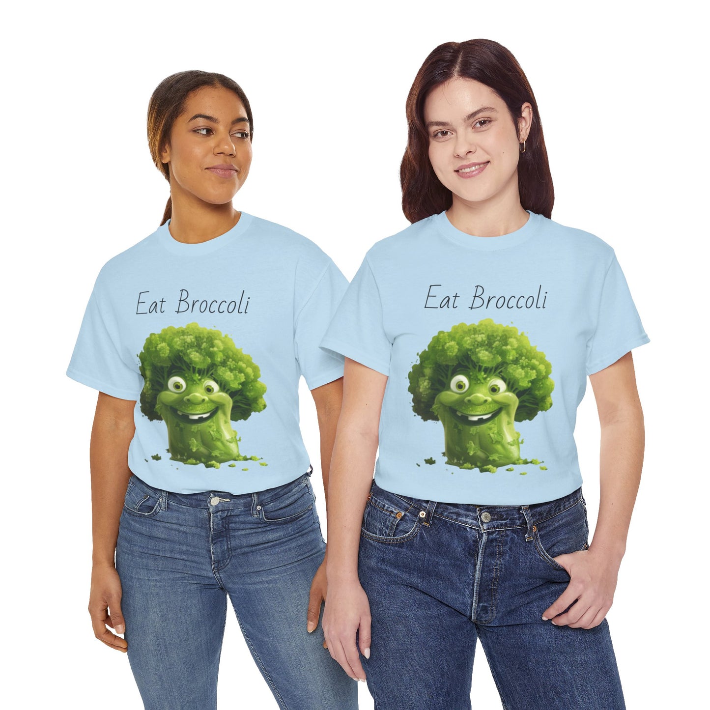 Eat Broccoli Unisex Heavy Cotton Tee