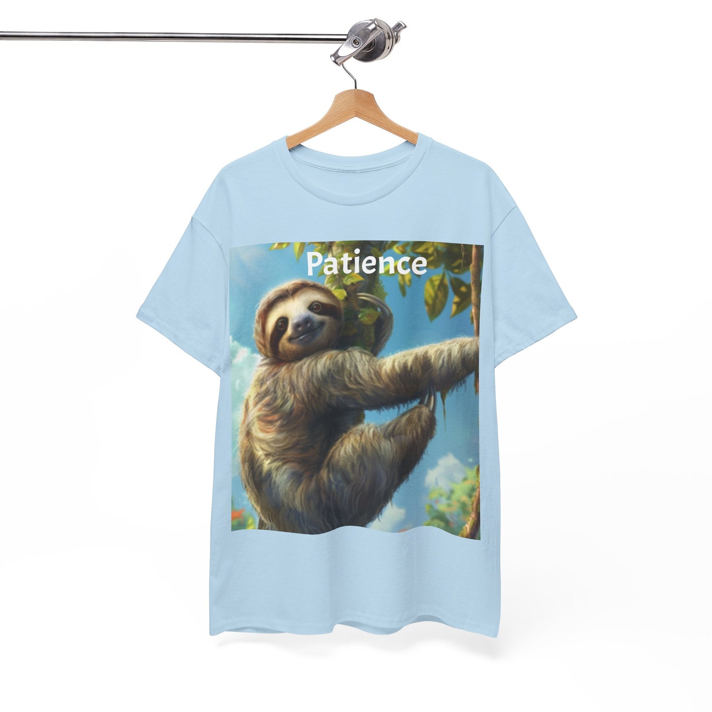 Sloth Patience Unisex Heavy Cotton Tee