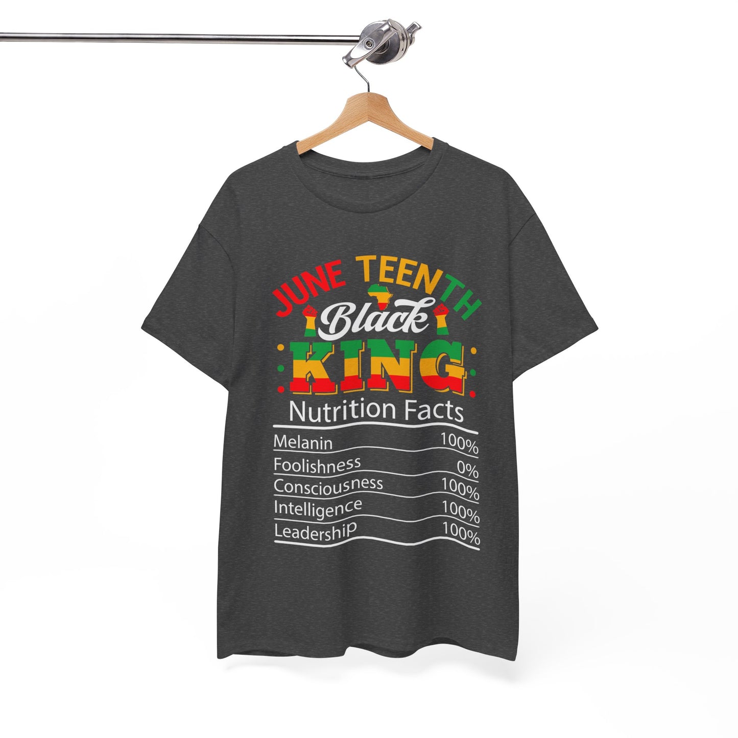 Juneteenth Black King Unisex Heavy Cotton Tee