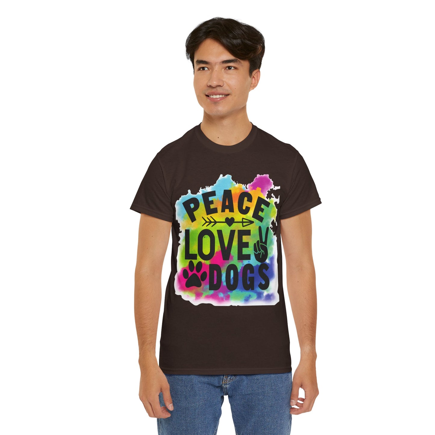 Peace Love Dogs Unisex Heavy Cotton Tee