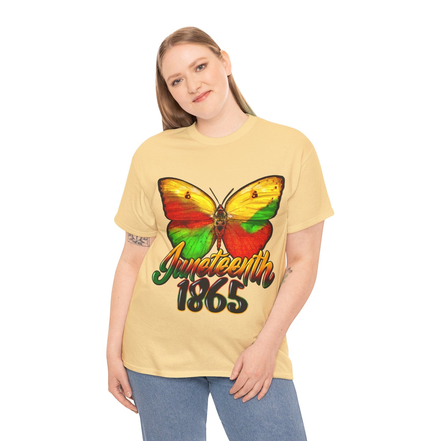 Juneteenth Butterfly Unisex Heavy Cotton Tee