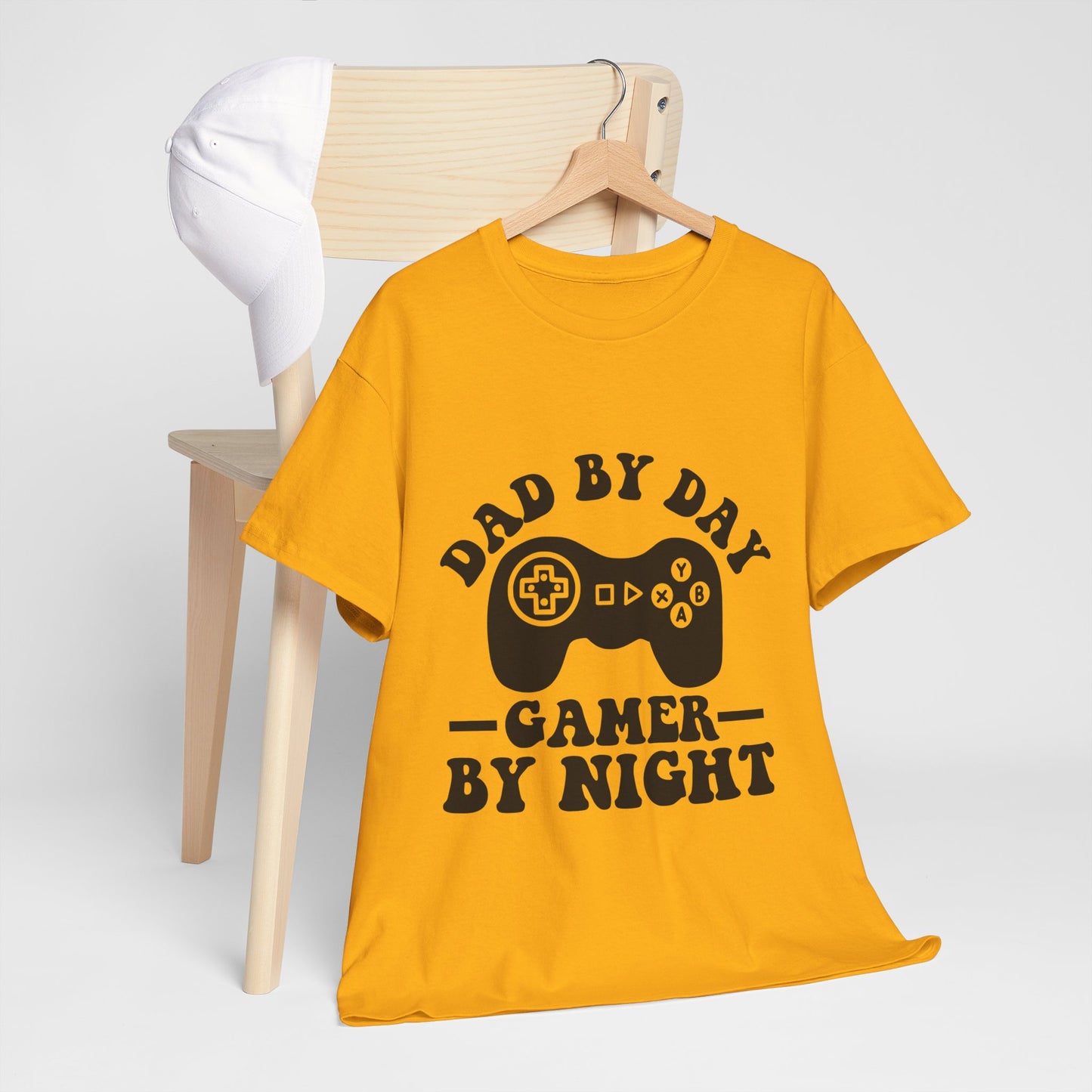 Gamer By Night Unisex Heavy Cotton Tee