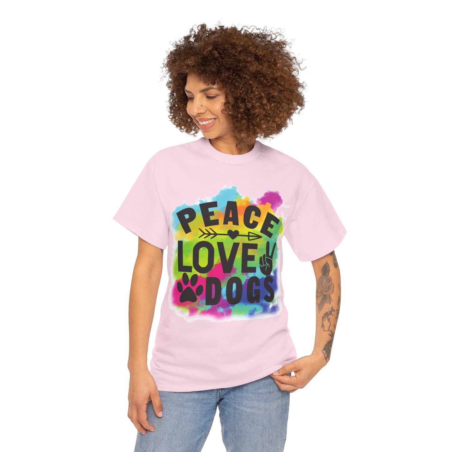 Peace Love Dogs Unisex Heavy Cotton Tee