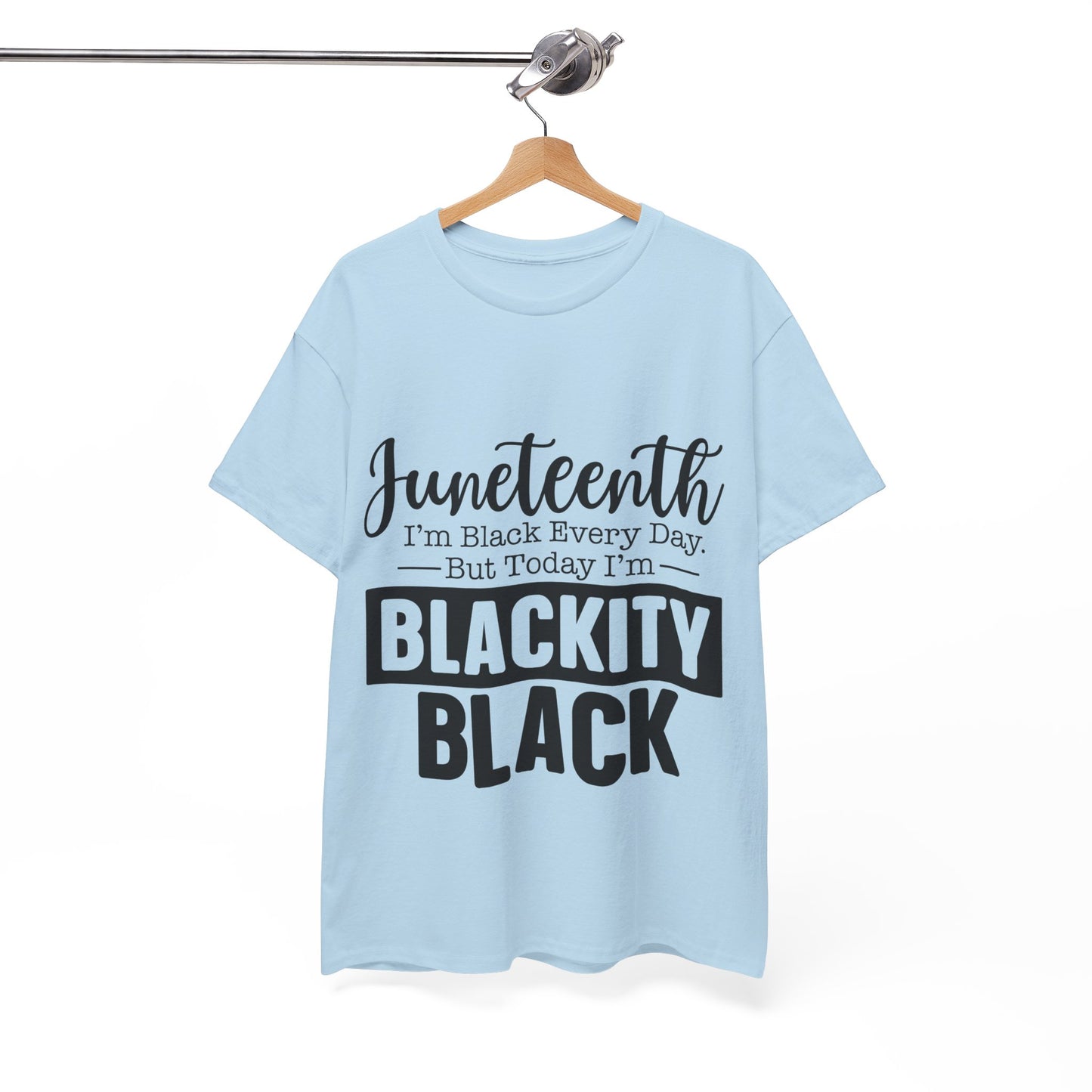 Juneteenth Black Everyday Unisex Heavy Cotton Tee