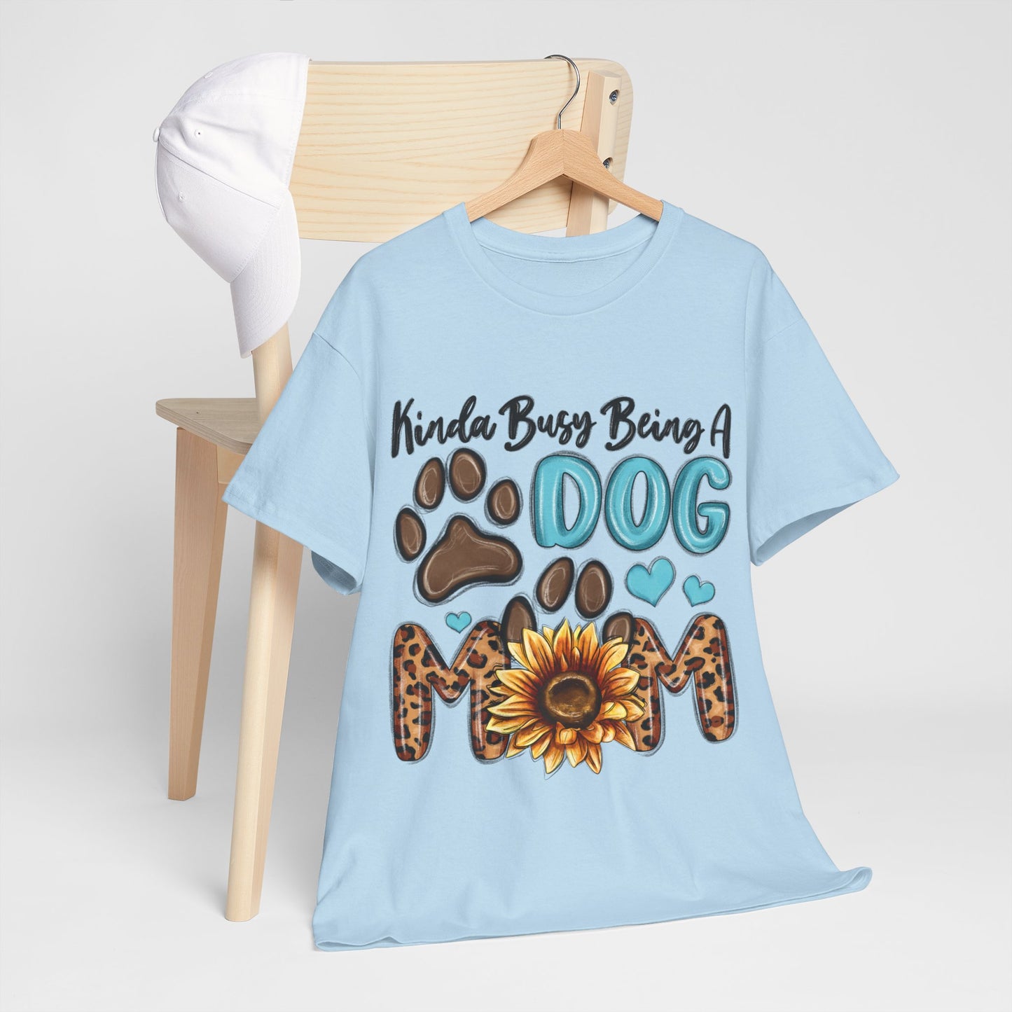 Busy Being A Dog Mom Unisex Heavy Cotton Tee