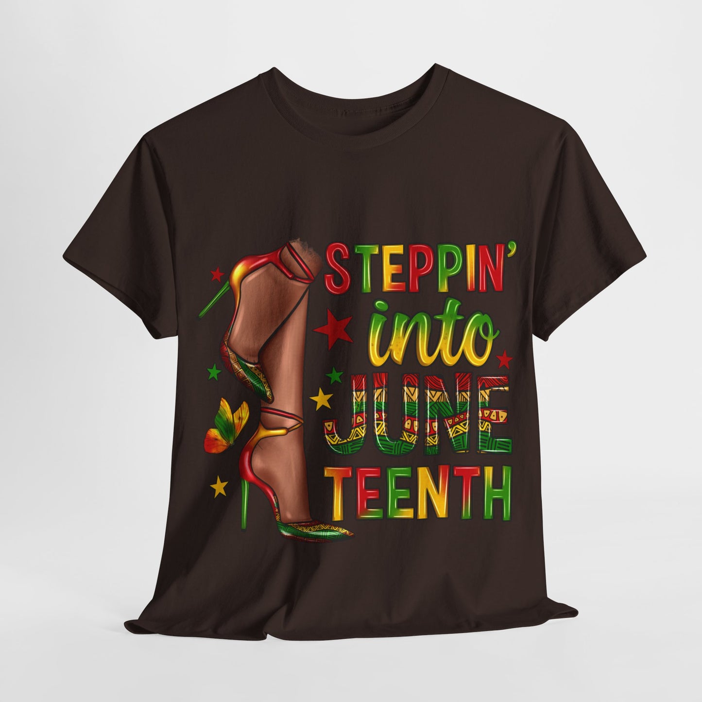 Stepping Into Juneteenth Unisex Heavy Cotton Tee