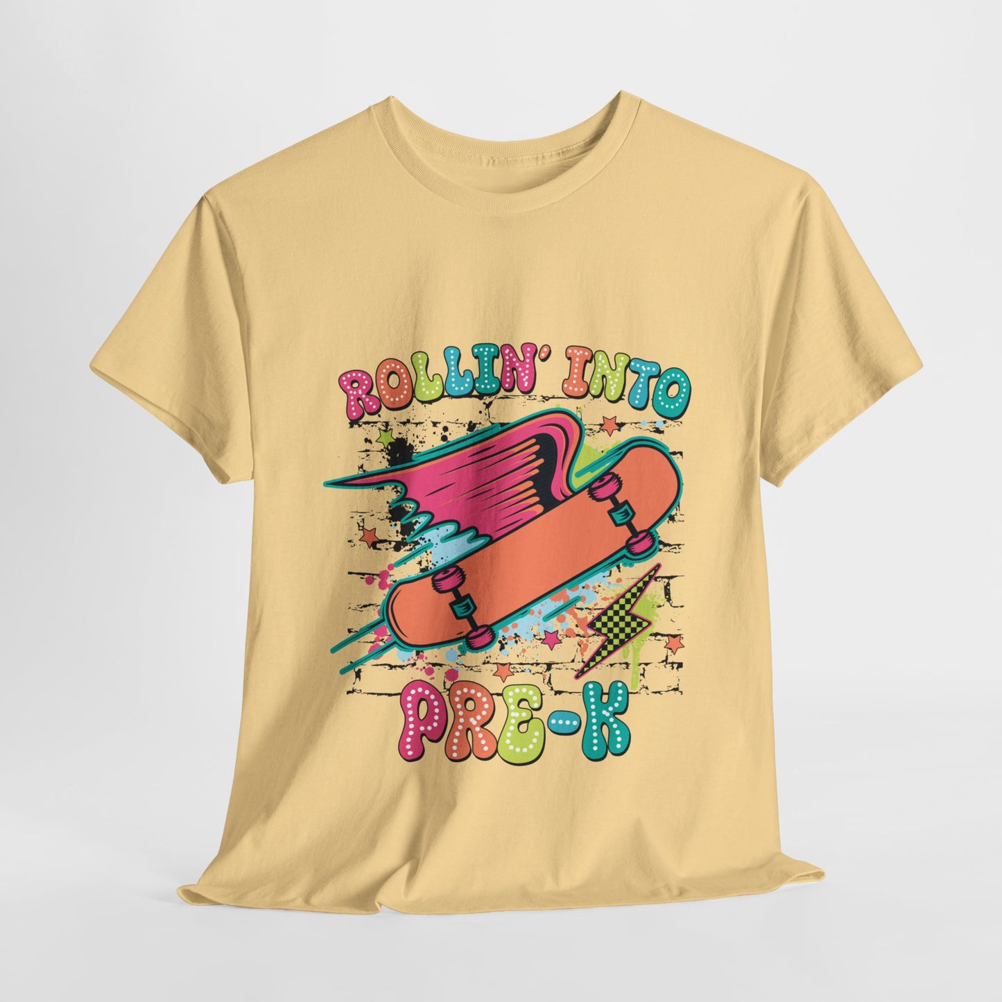 Rockin Into Pre K Unisex Heavy Cotton Tee