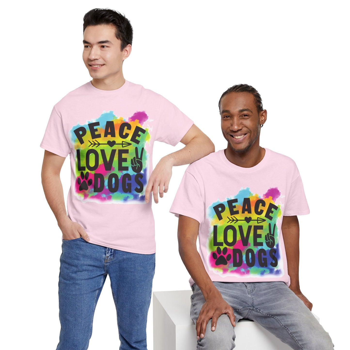 Peace Love Dogs Unisex Heavy Cotton Tee