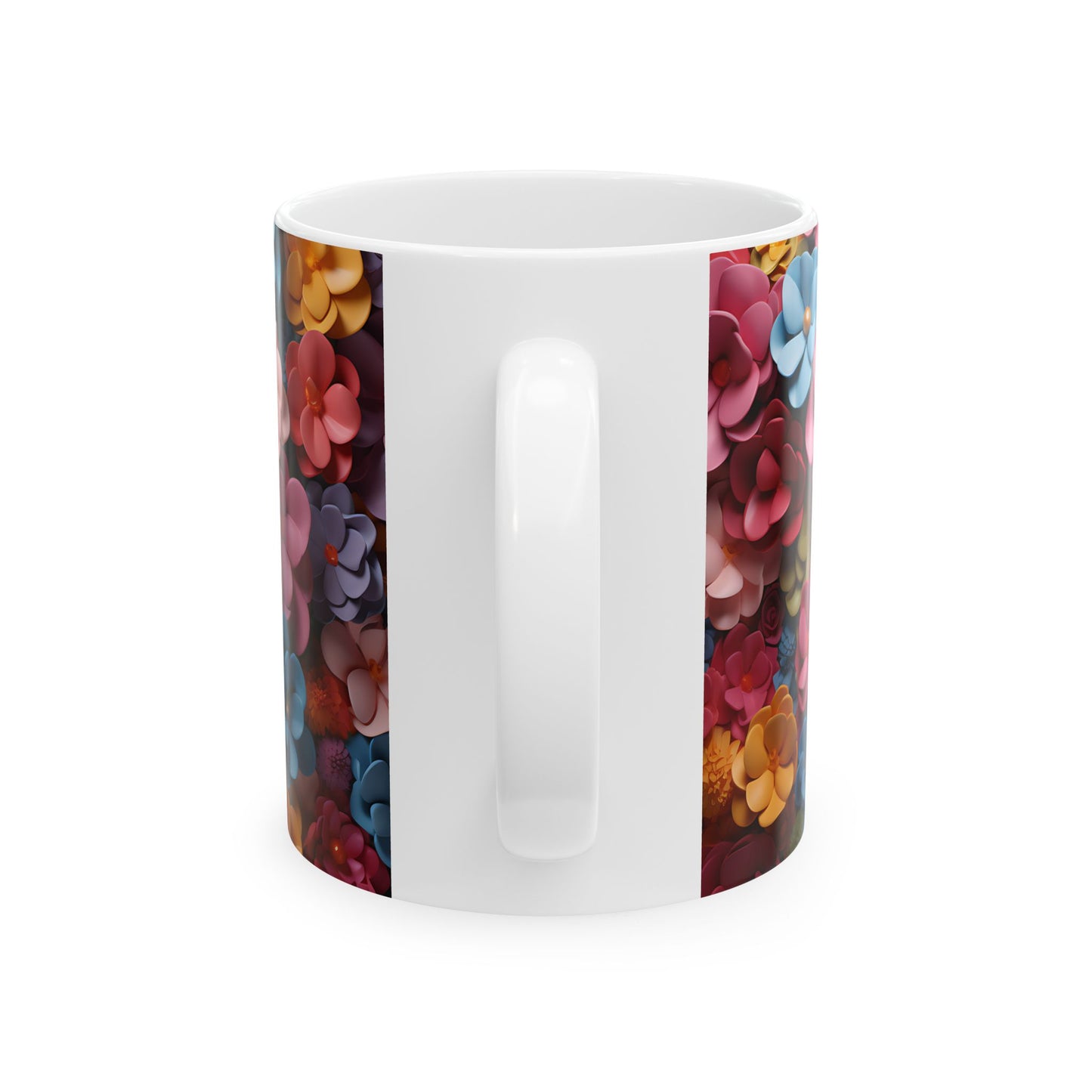 Pastel Flower Girl Ceramic Mug, (11oz, 15oz)