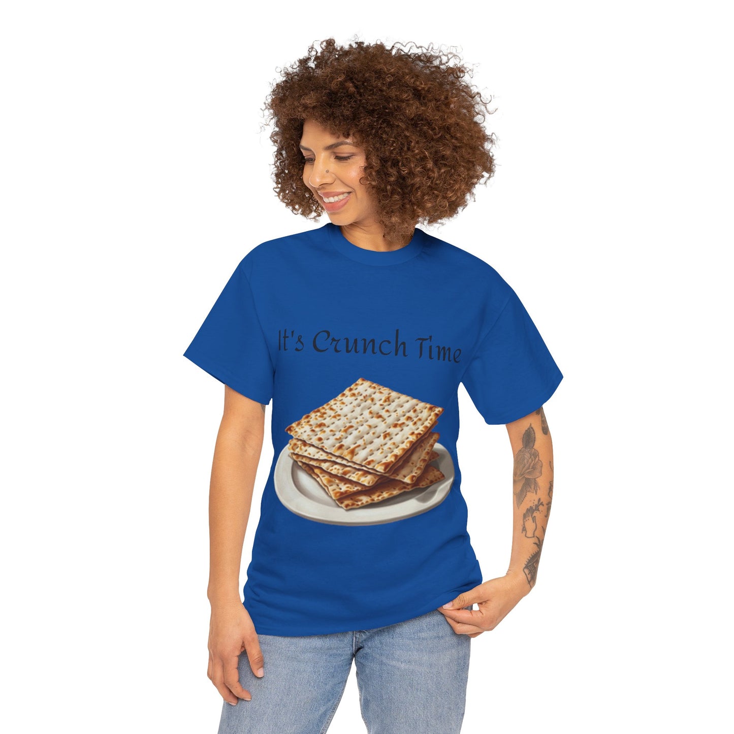 It's Crunch Time Matza Unisex Heavy Cotton Tee