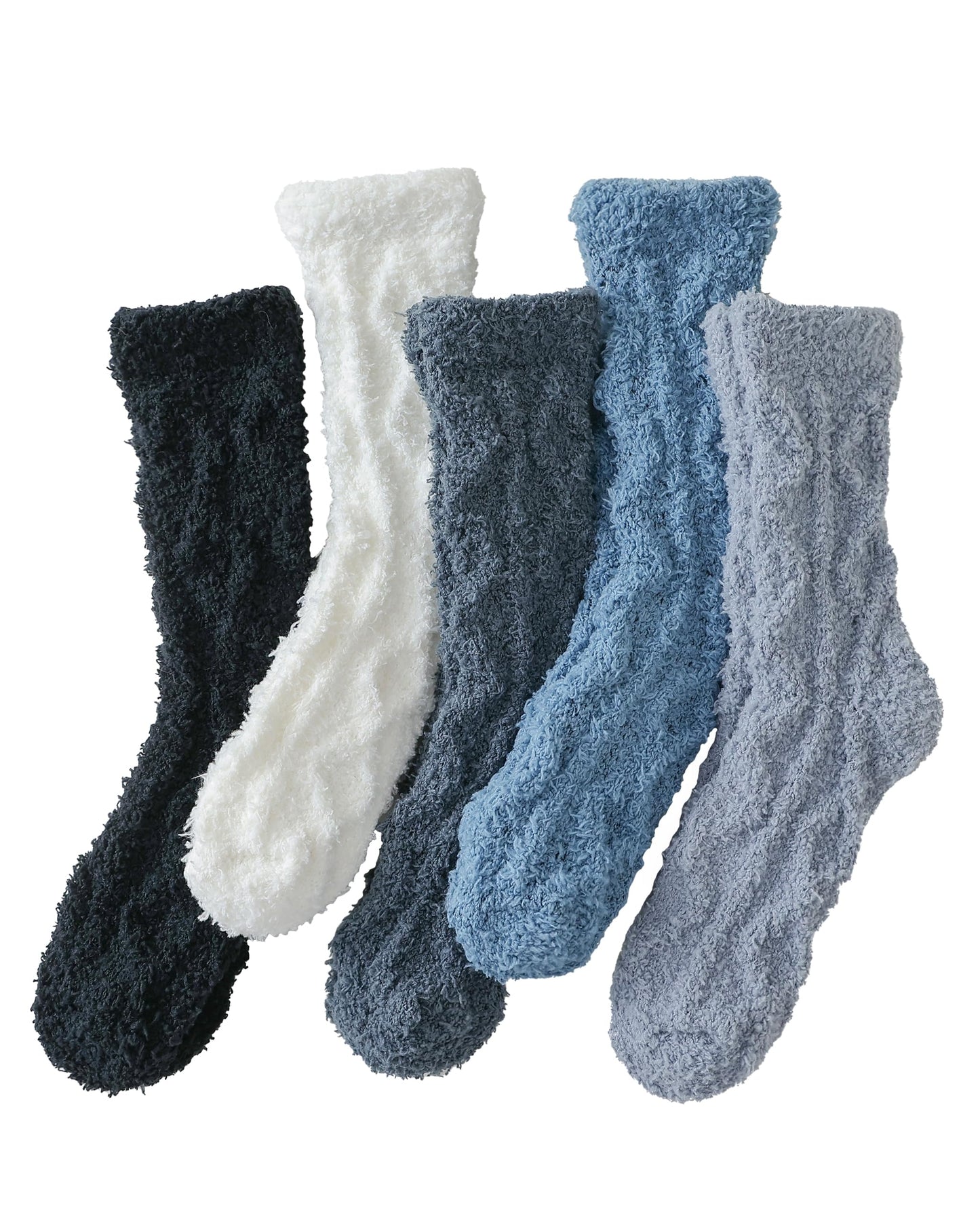 TEHOOK Fuzzy Socks Winter Thick Warm Cozy Fluffy Soft Slipper Socks Socks Christmas Stocking Stuffers Gifts Size 6-10