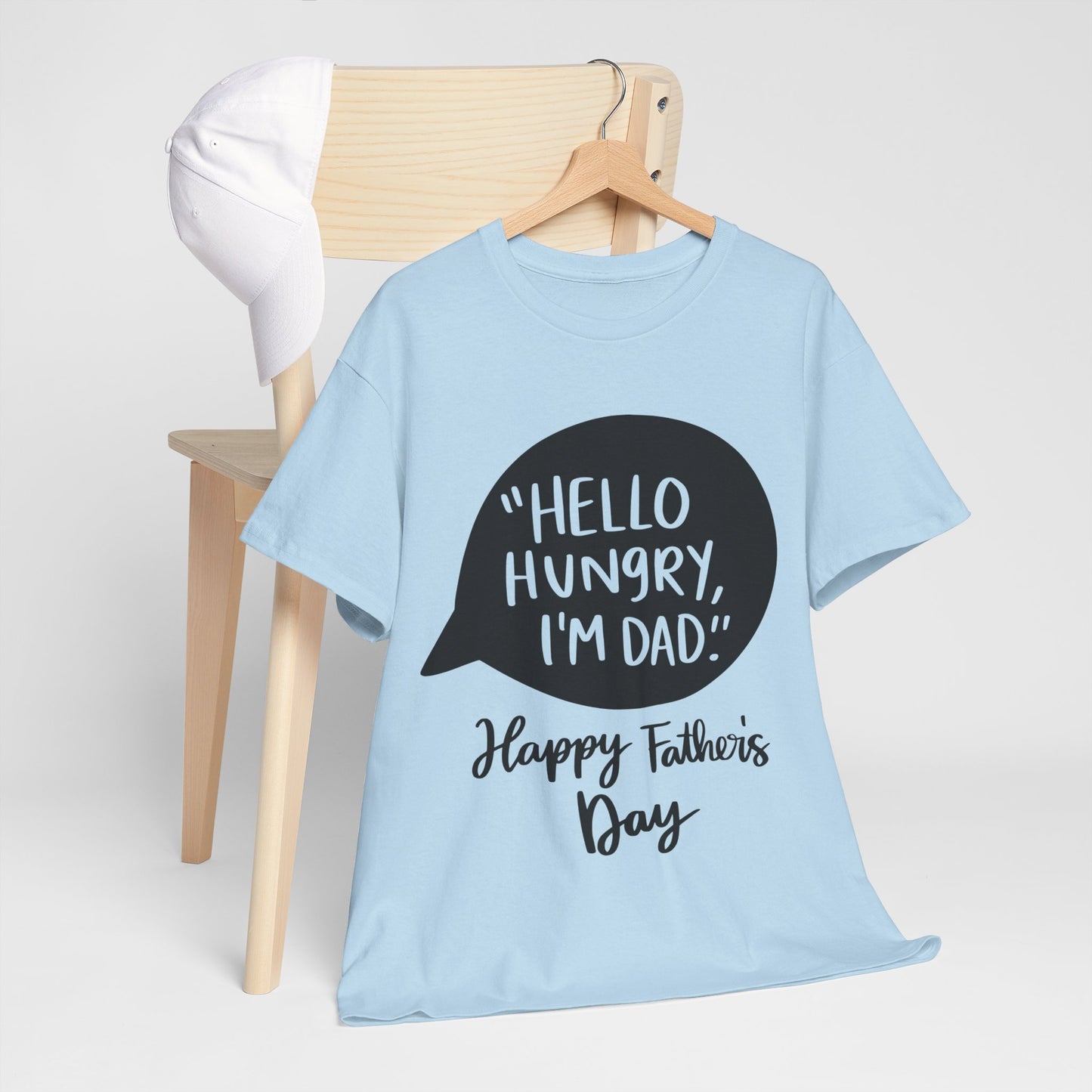 Hello Hungry I'm Dad Unisex Heavy Cotton Tee