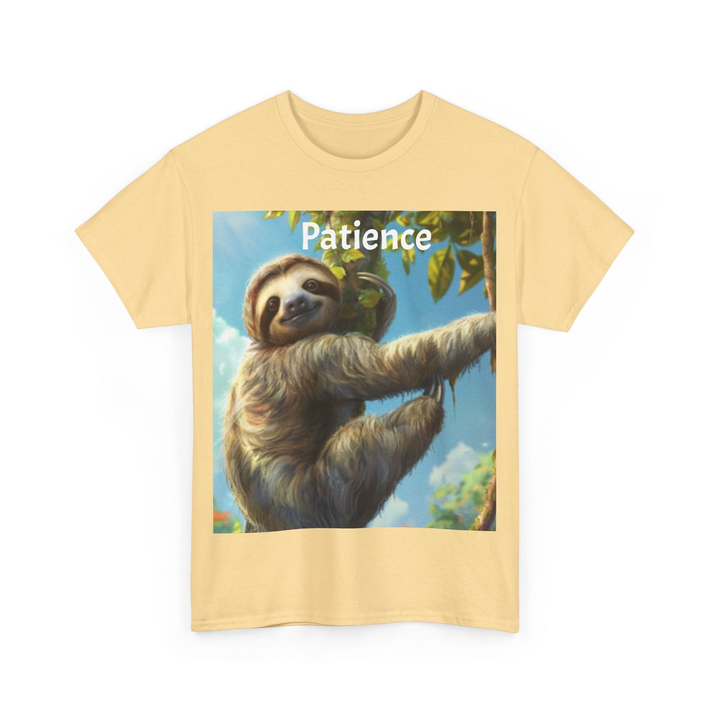 Sloth Patience Unisex Heavy Cotton Tee