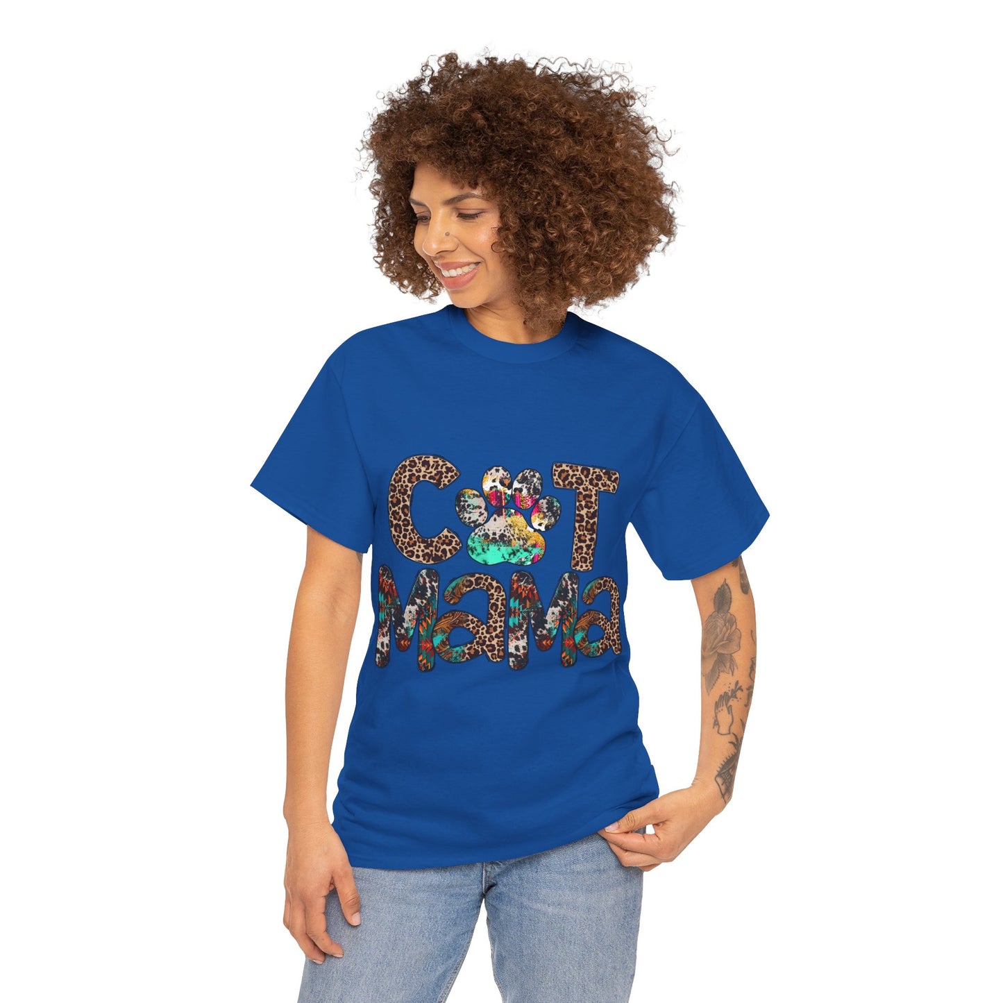 Cat Mama2 Unisex Heavy Cotton Tee