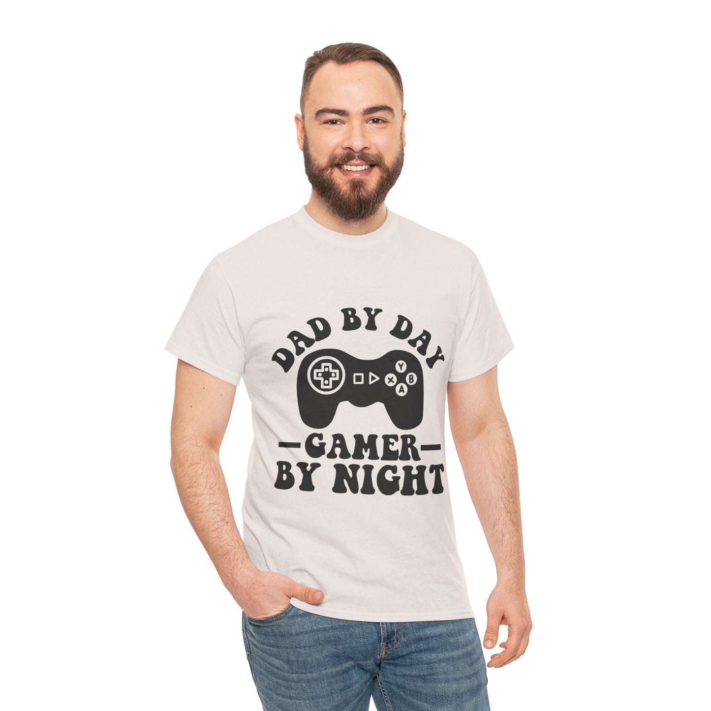 Gamer By Night Unisex Heavy Cotton Tee