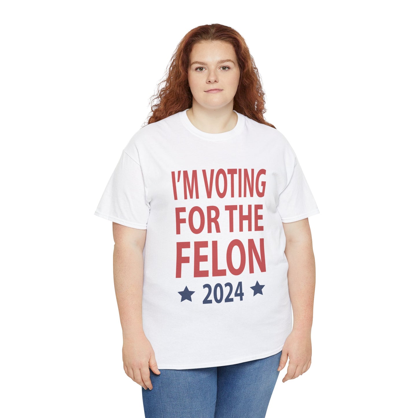 Voting For A Felon Unisex Heavy Cotton Tee