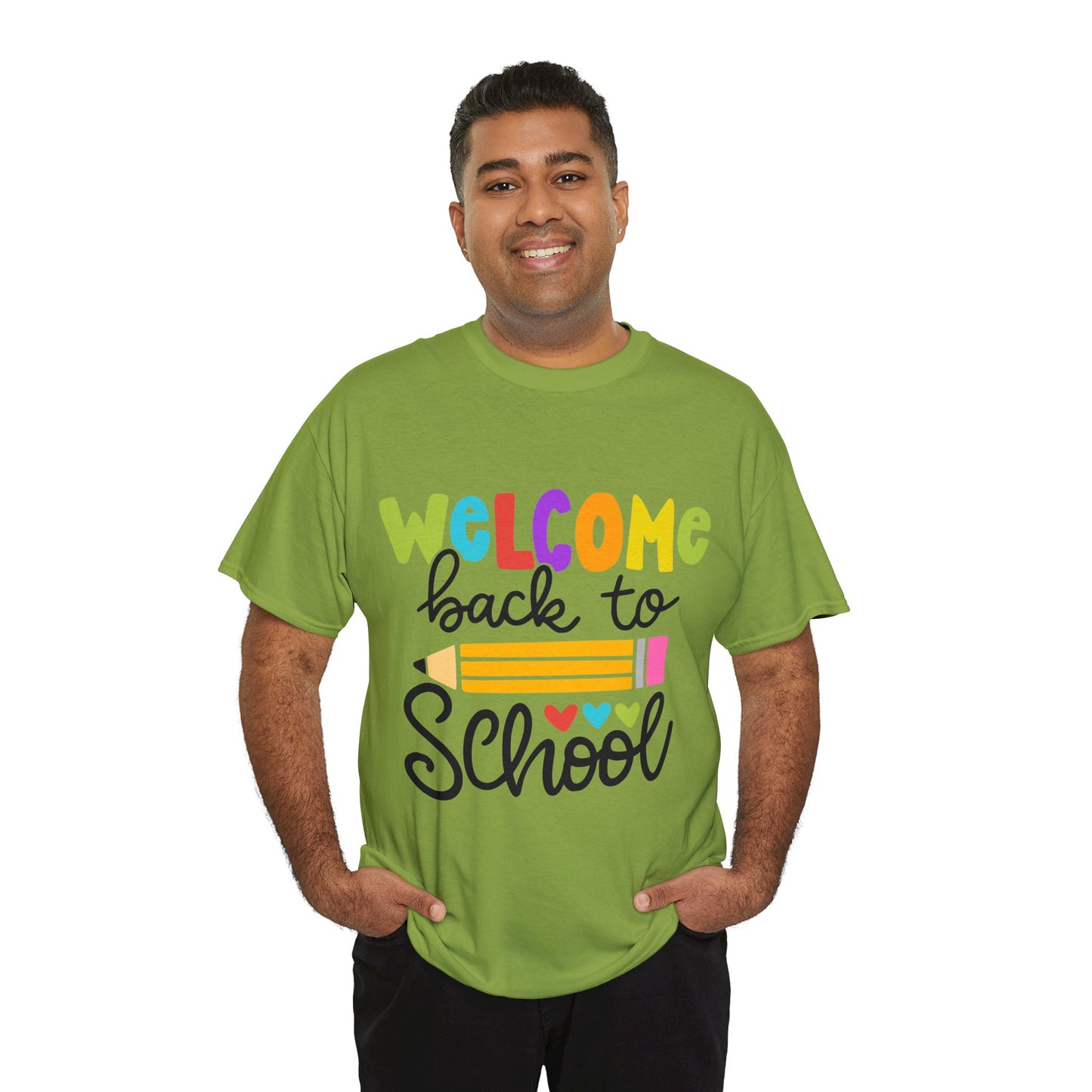 Welcome Back To School Unisex Heavy Cotton Tee