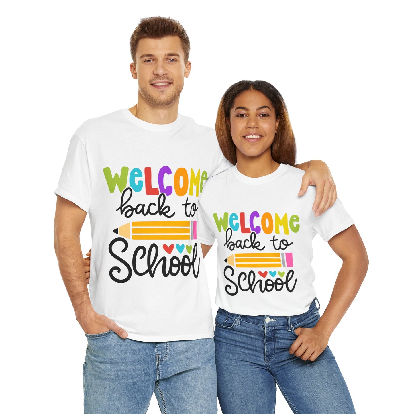 Welcome Back To School Unisex Heavy Cotton Tee