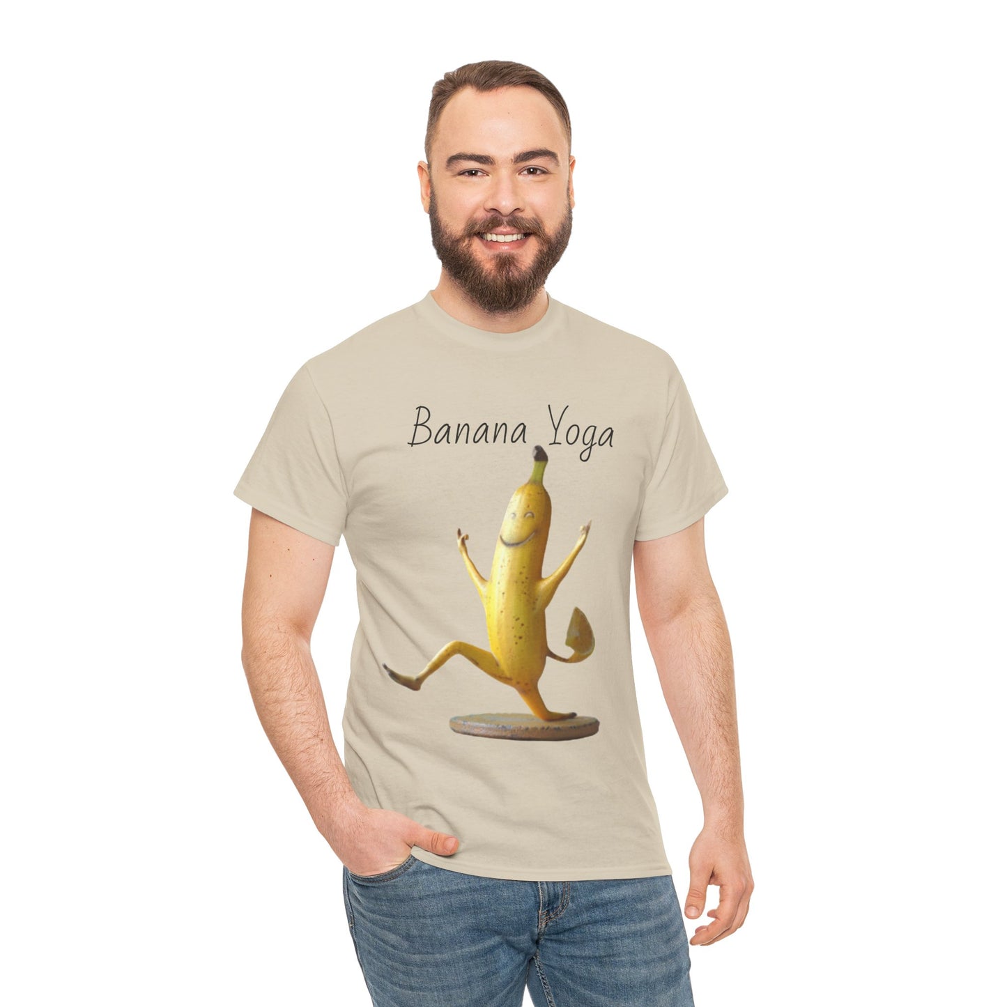 Banana Yoga2 Unisex Heavy Cotton Tee