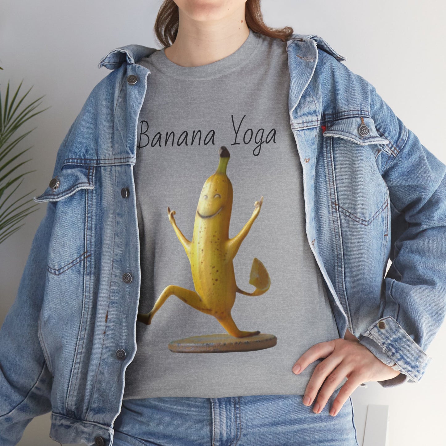 Banana Yoga2 Unisex Heavy Cotton Tee