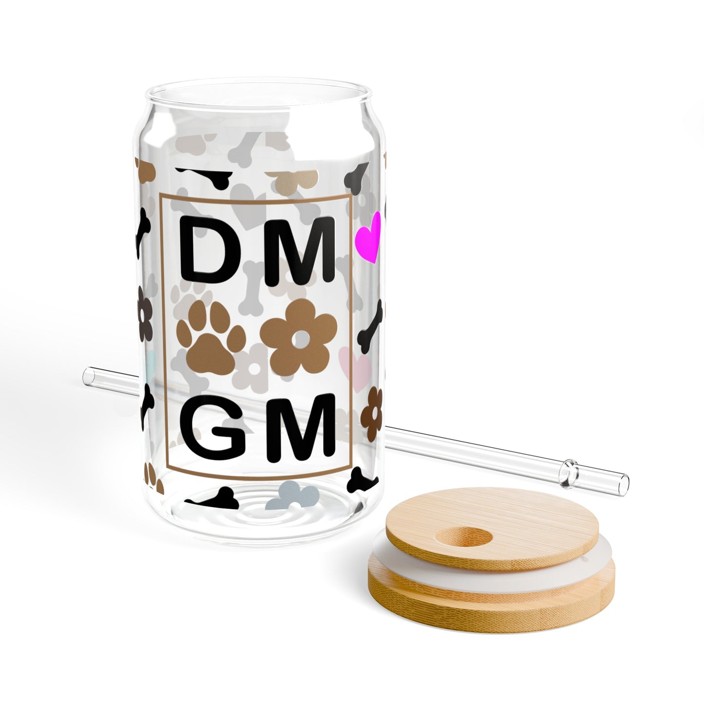 Dog Mom Sipper Glass, 16oz