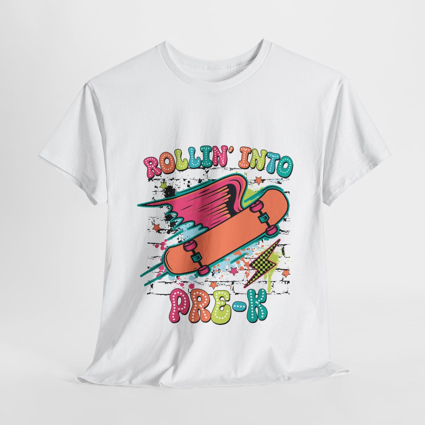 Rockin Into Pre K Unisex Heavy Cotton Tee