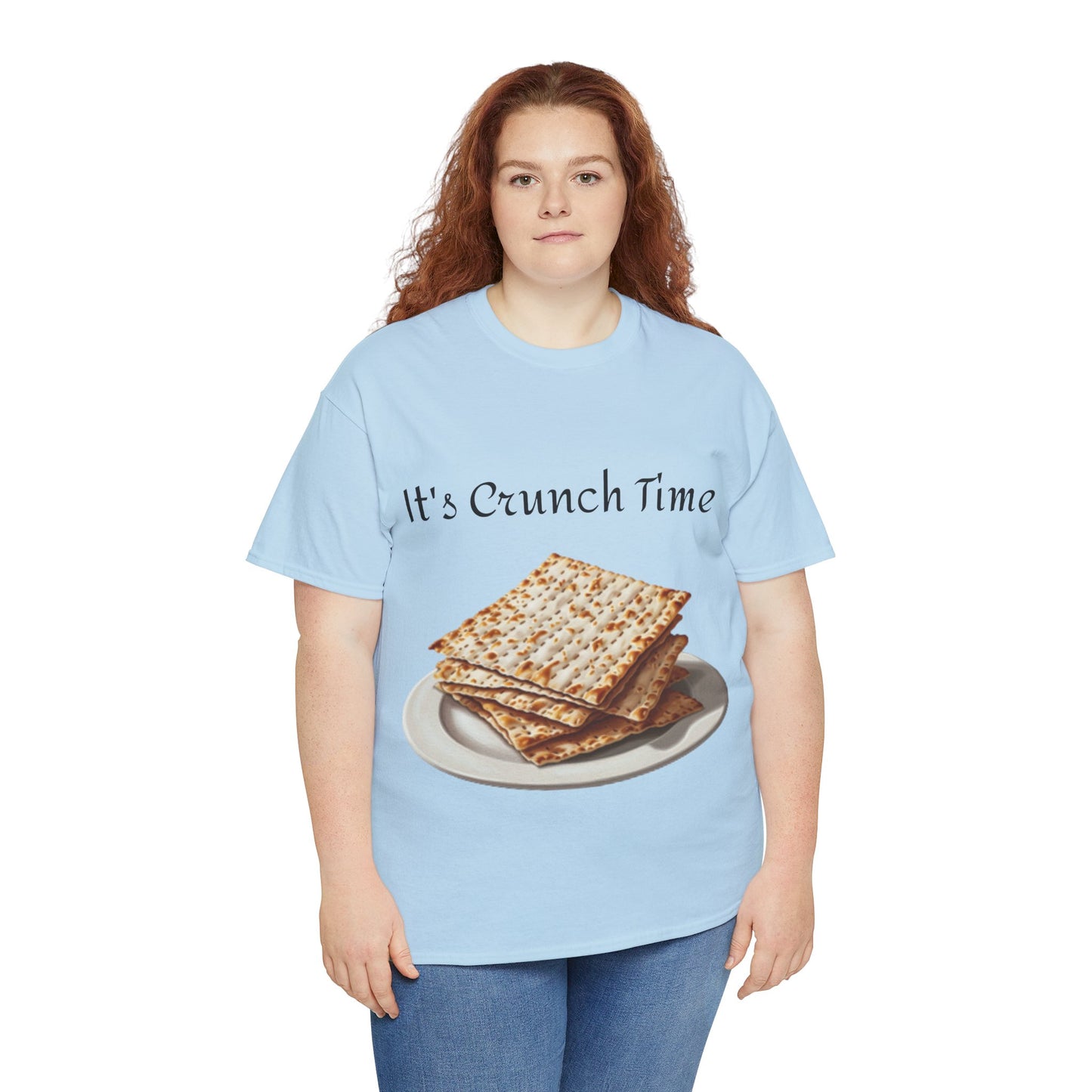 It's Crunch Time Matza Unisex Heavy Cotton Tee