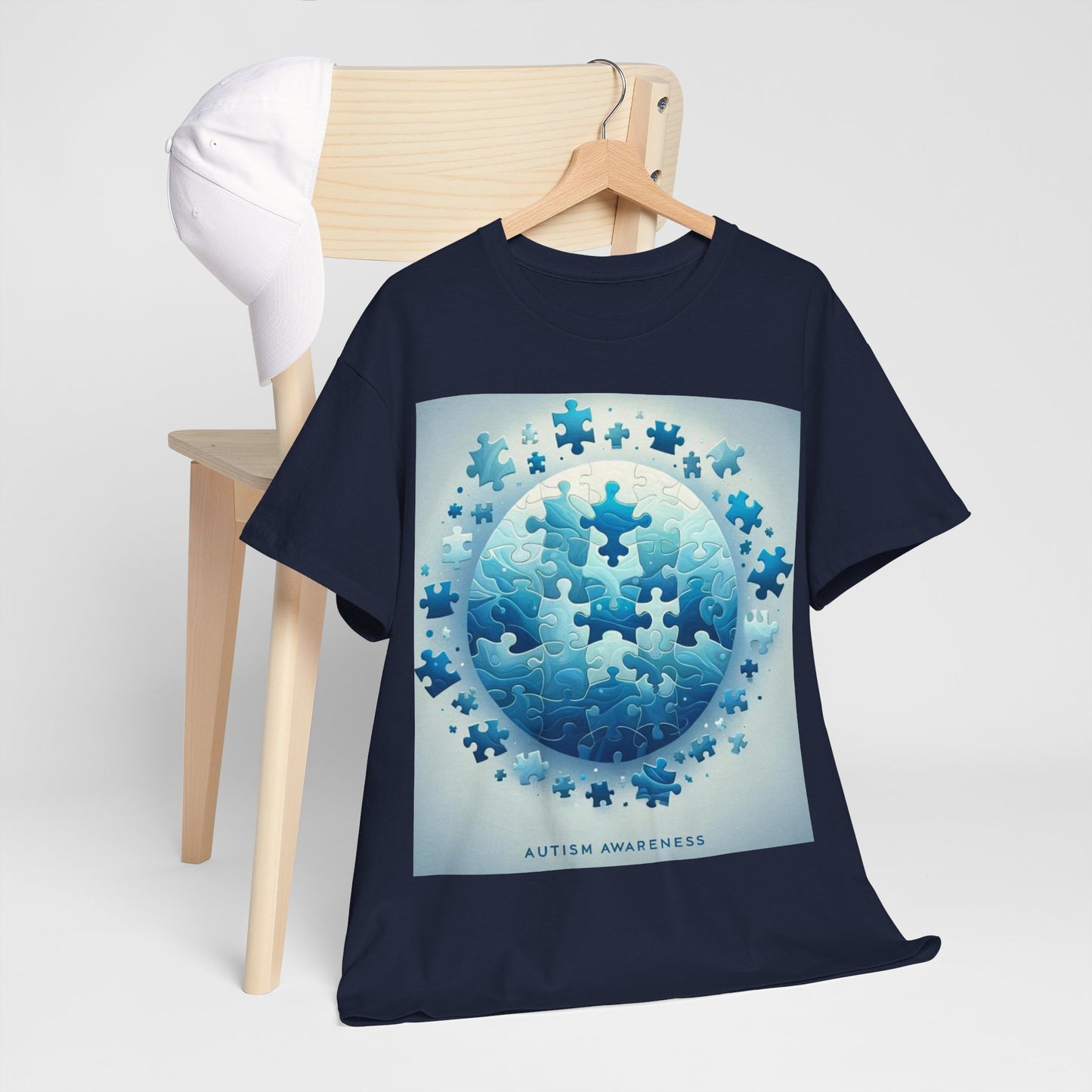 Autism Globe Unisex Heavy Cotton Tee