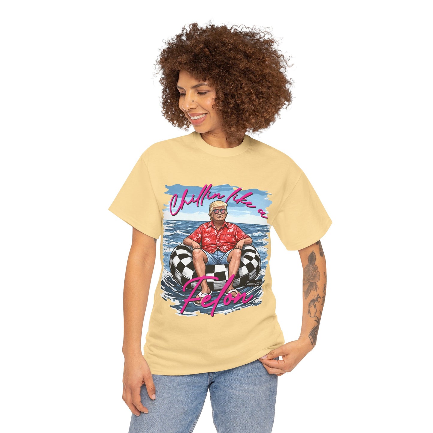 Trump Chillin' Unisex Heavy Cotton Tee