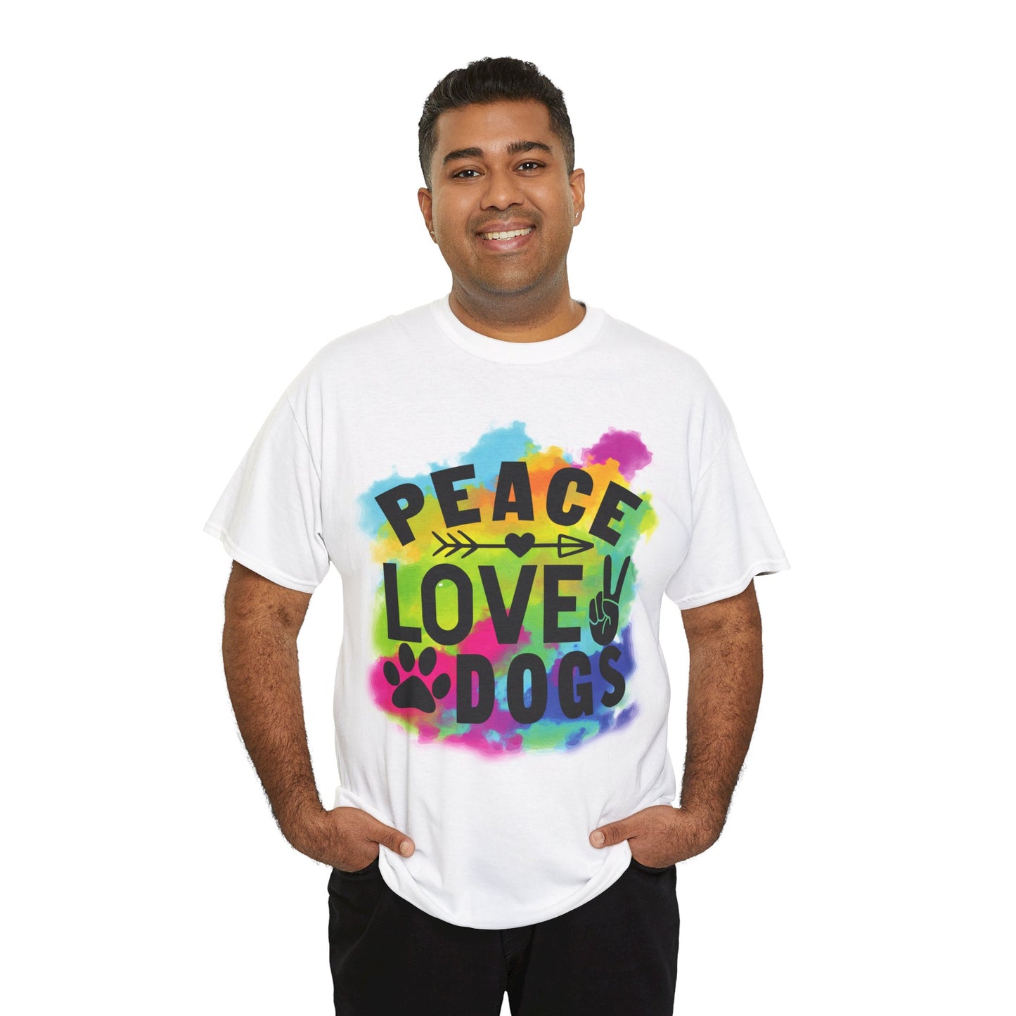 Peace Love Dogs Unisex Heavy Cotton Tee