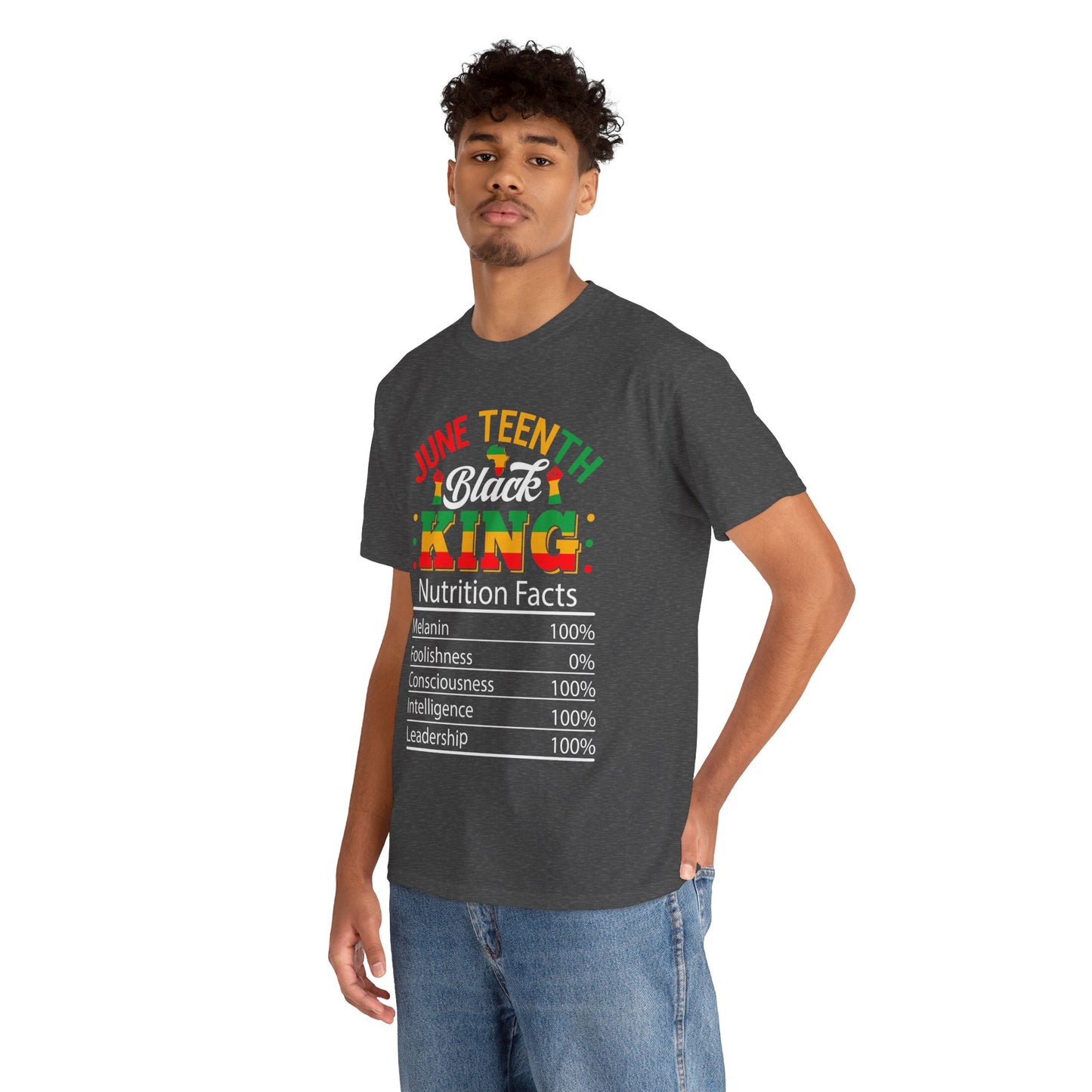 Juneteenth Black King Unisex Heavy Cotton Tee