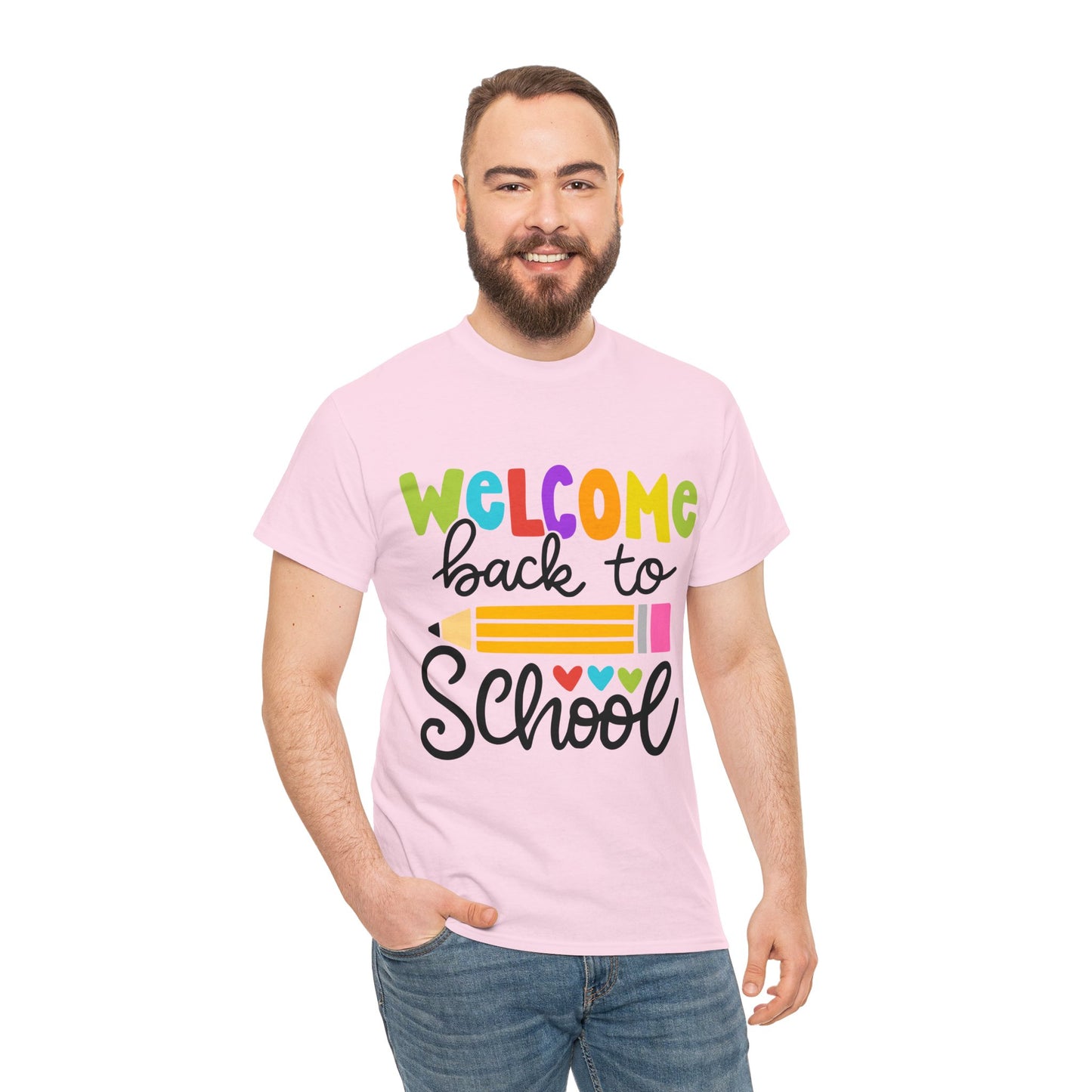 Welcome Back To School Unisex Heavy Cotton Tee