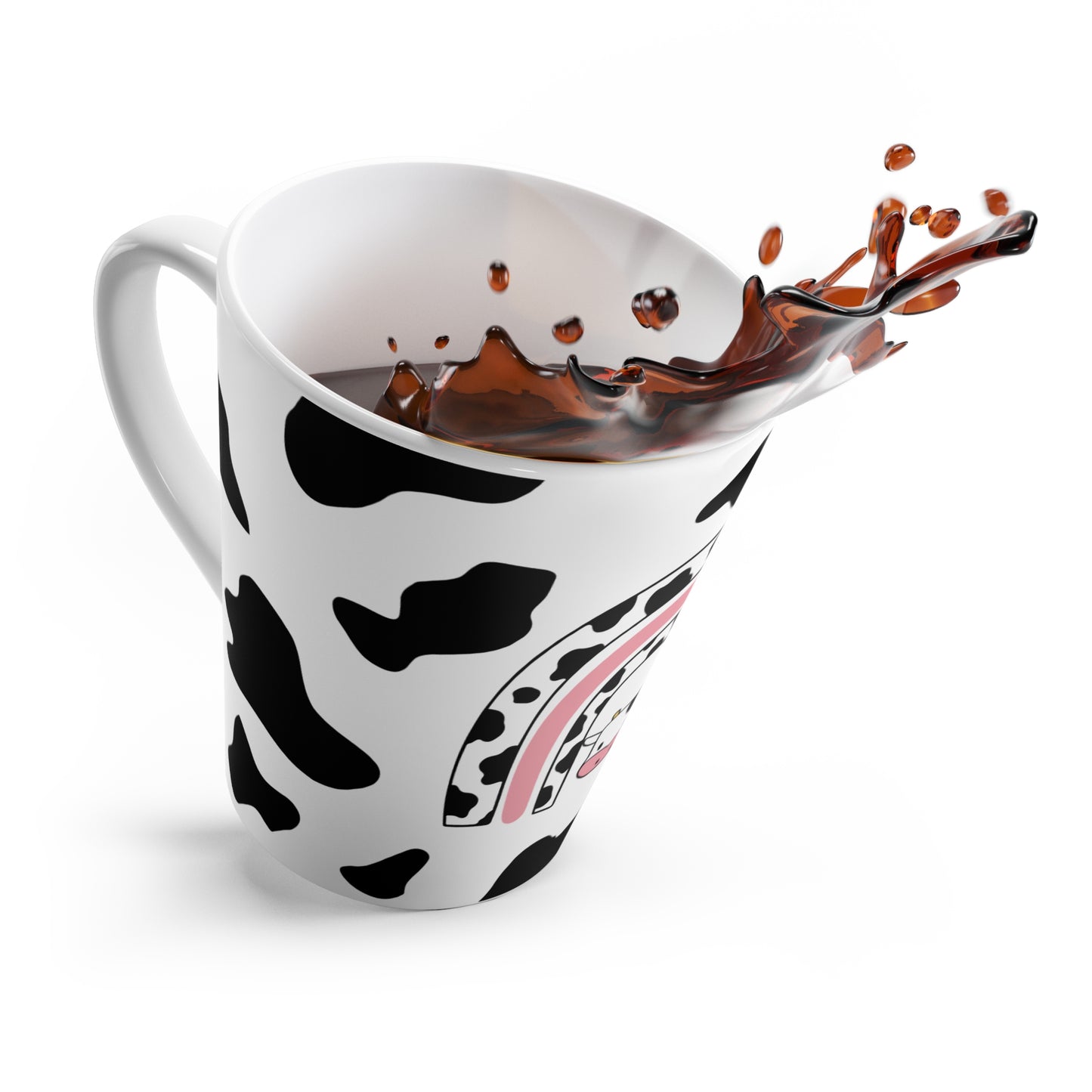 Cow Print Latte Mug