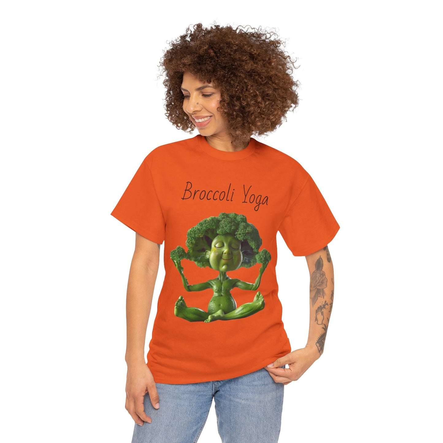 Broccoli Yoga Unisex Heavy Cotton Tee