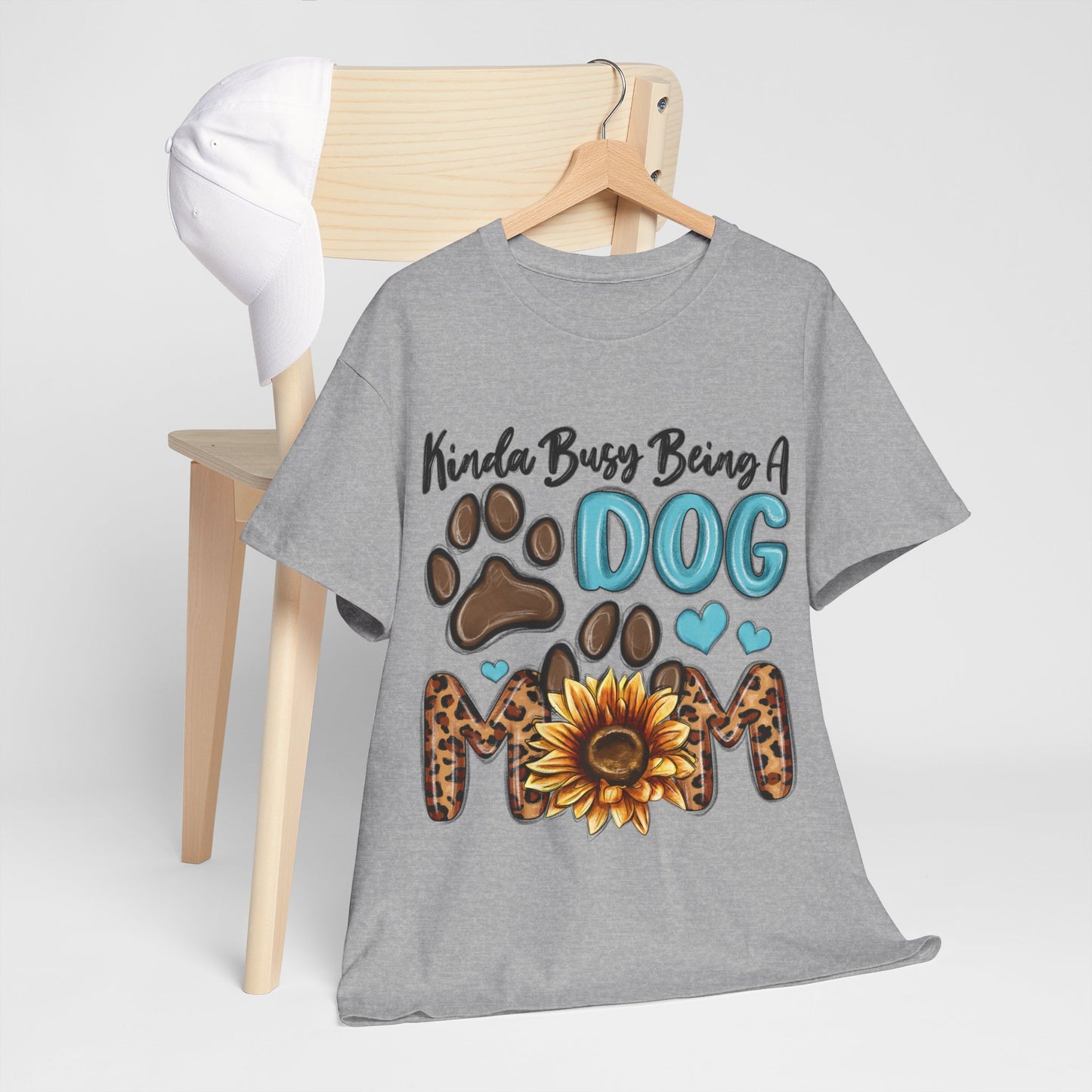 Busy Being A Dog Mom Unisex Heavy Cotton Tee