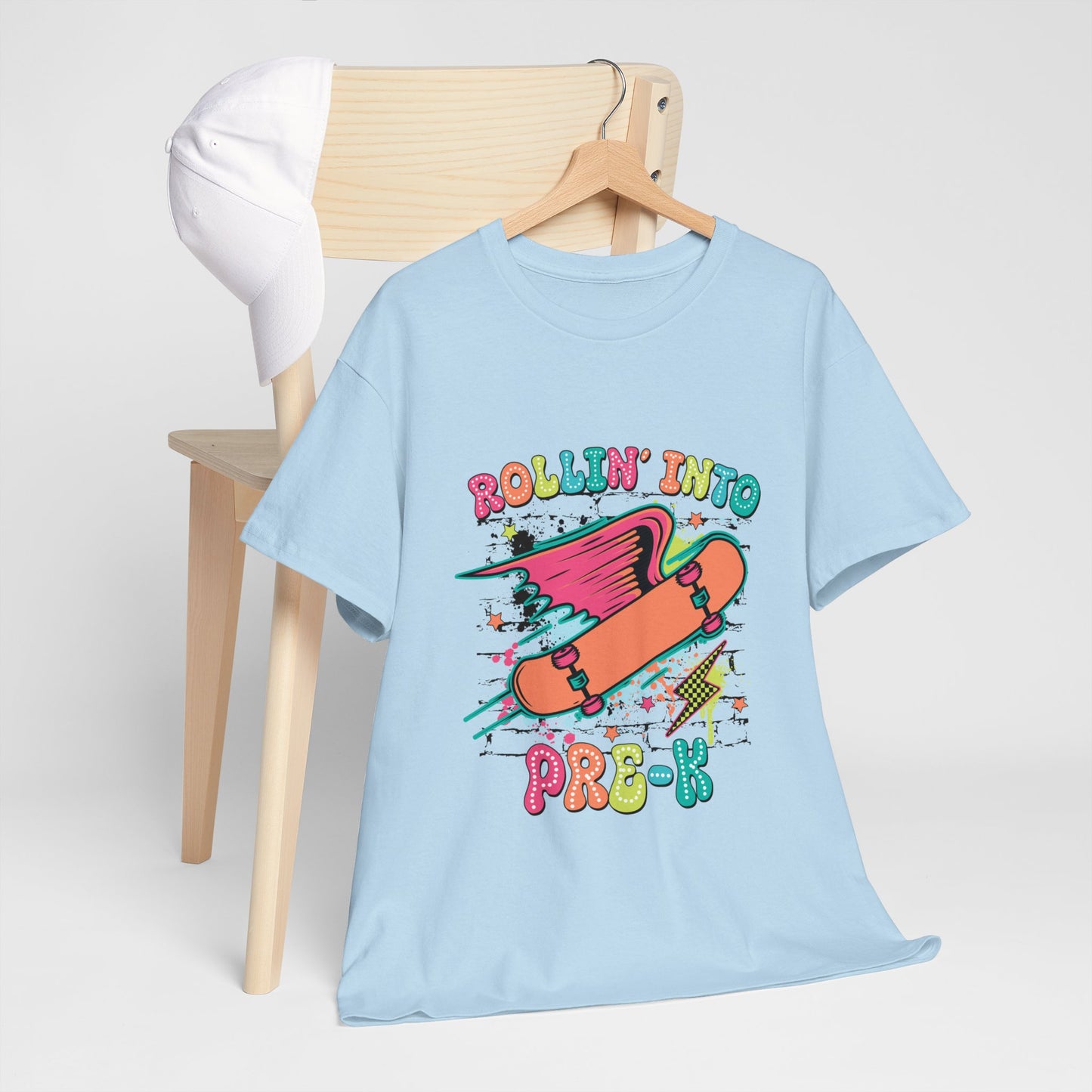 Rockin Into Pre K Unisex Heavy Cotton Tee