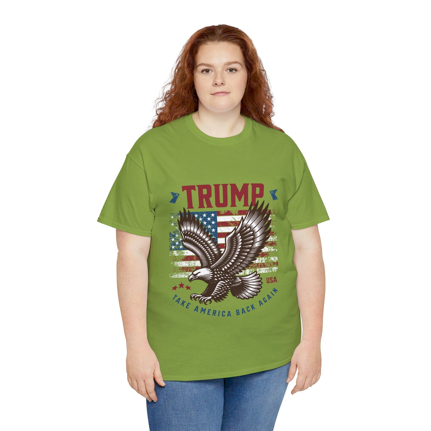 Trump MAGA Eagle Unisex Heavy Cotton Tee