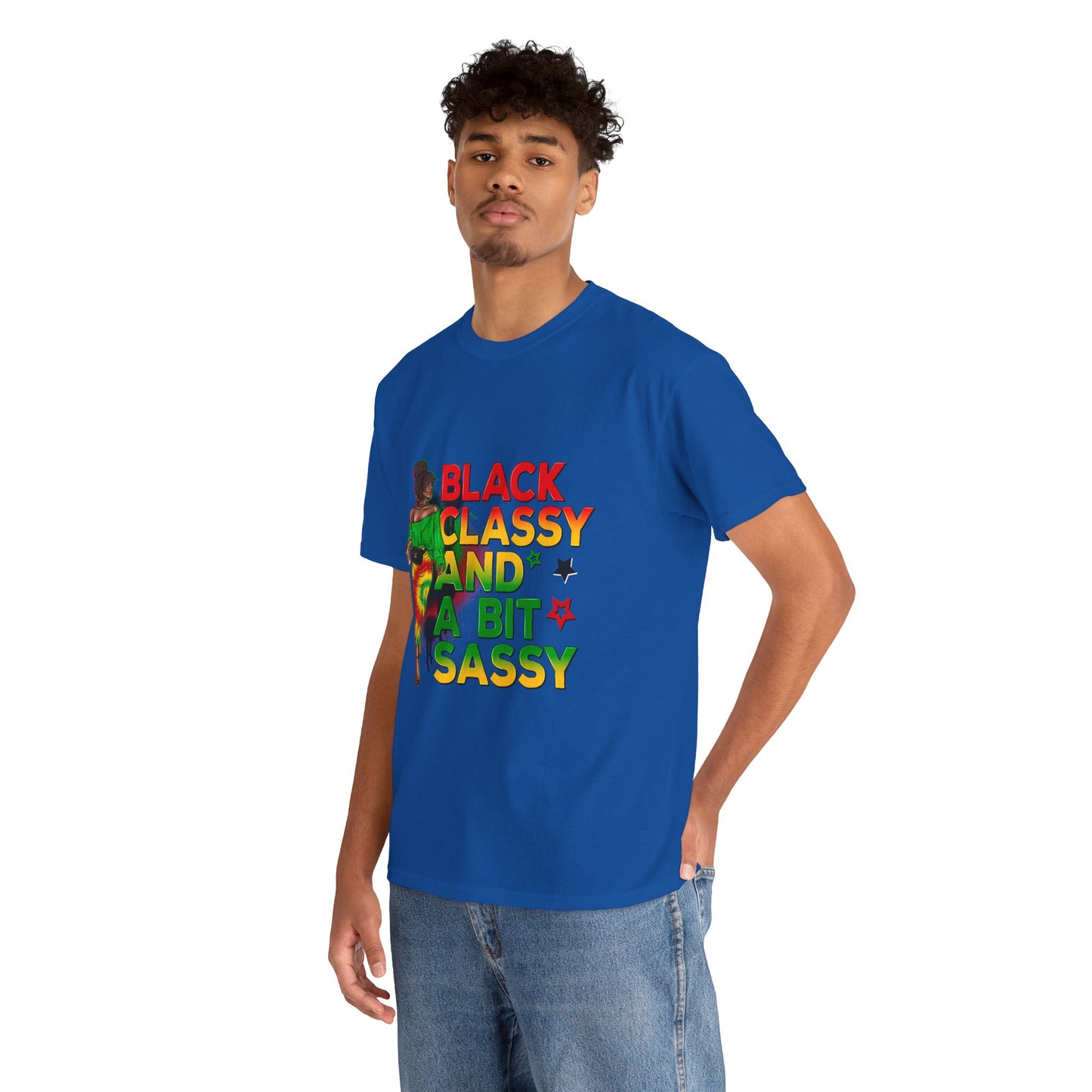 Black Sassy and Classy Unisex Heavy Cotton Tee