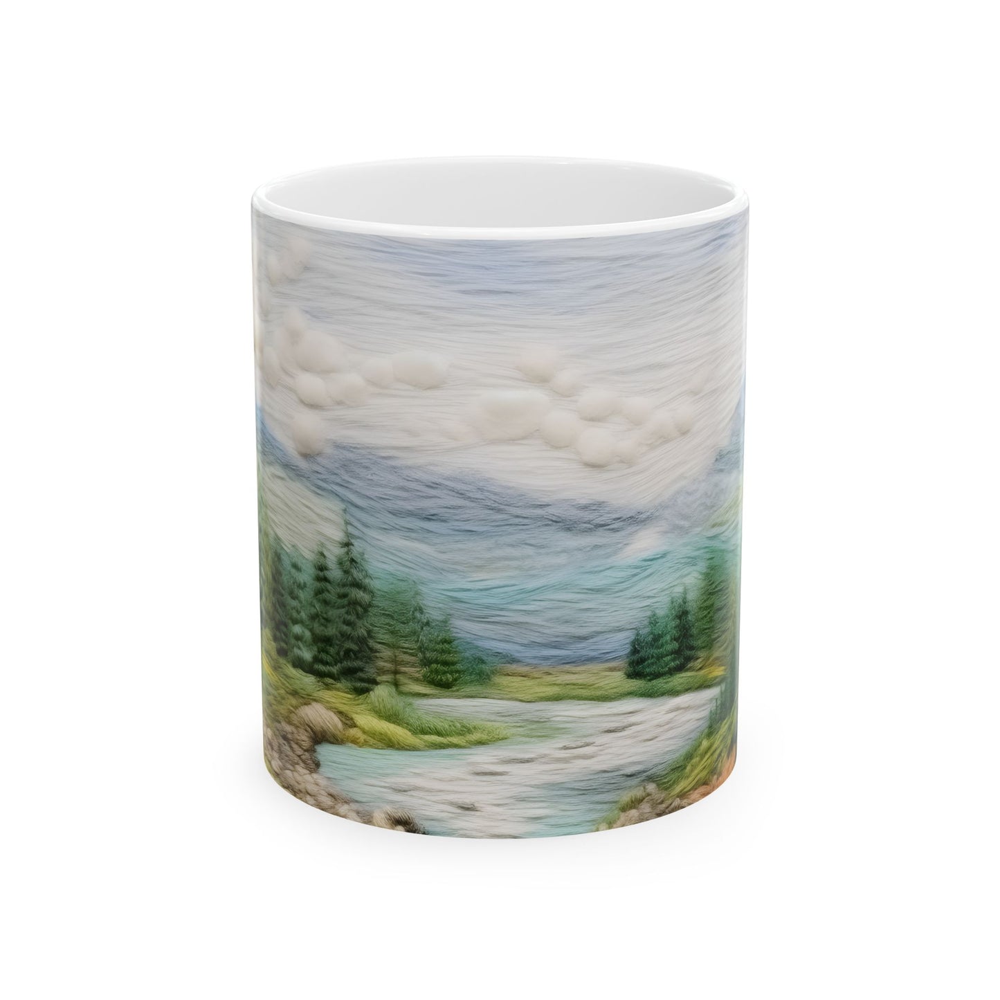 Mountain View Ceramic Mug, (11oz, 15oz)