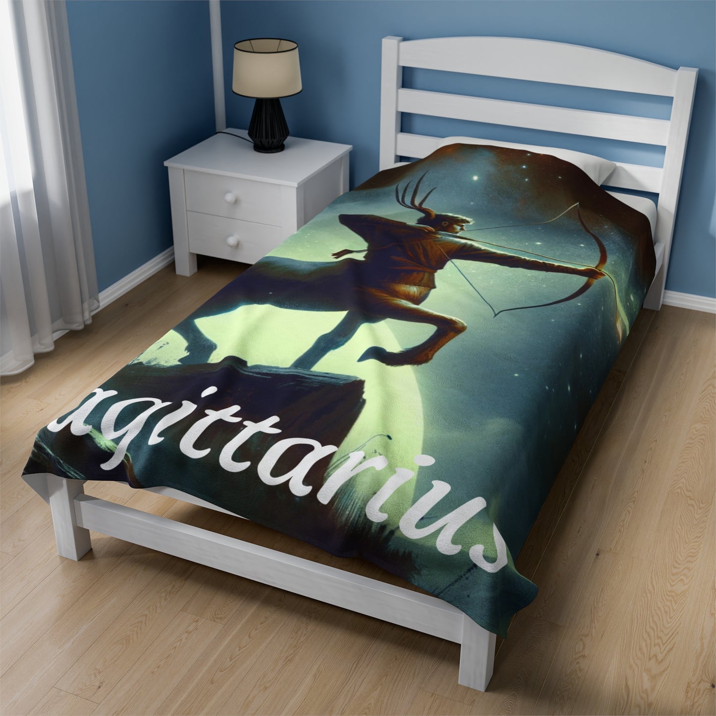 Sagittarius Zodiac Sign Velveteen Plush Blanket